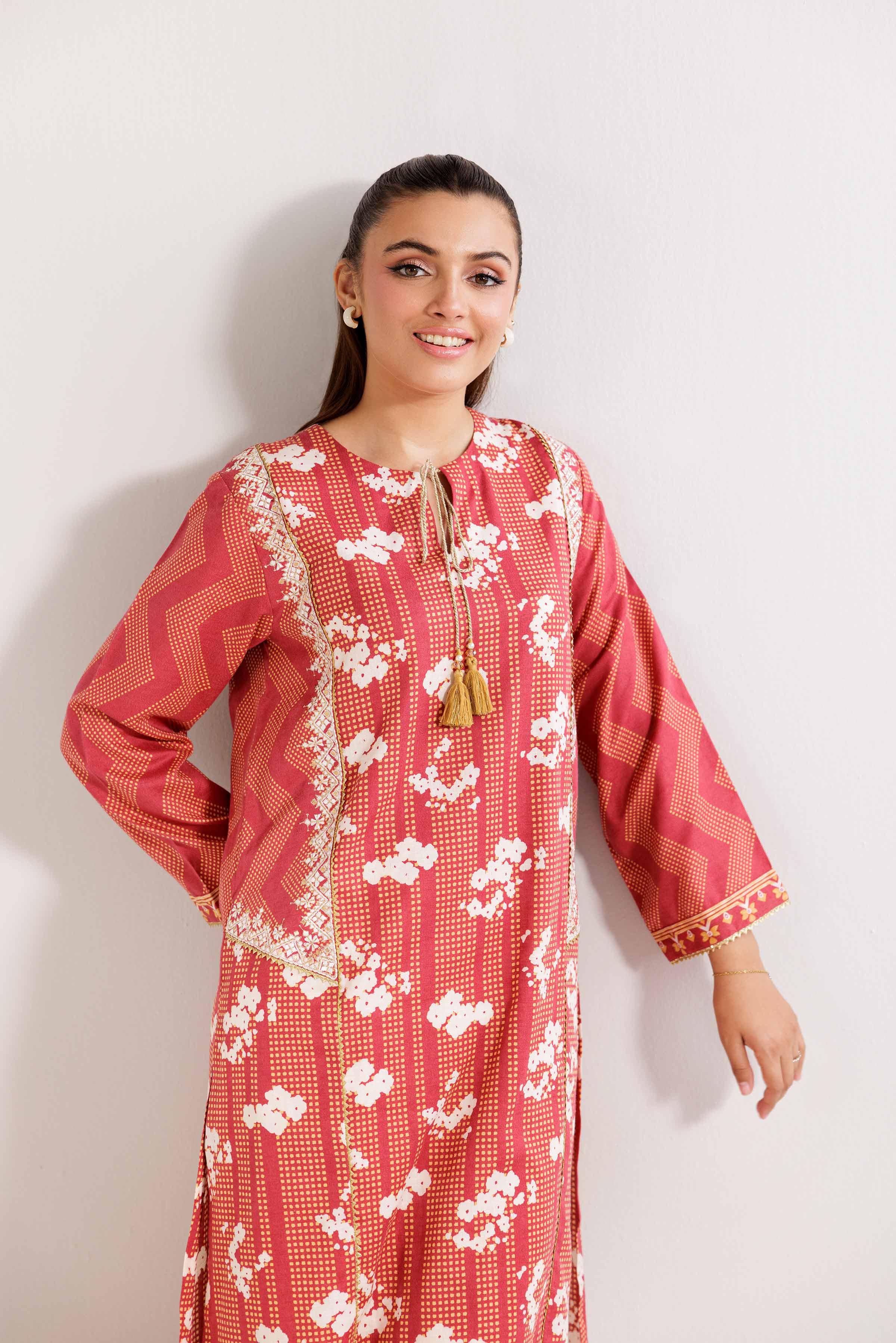 Printed Embroidered Shirt - PW24-144