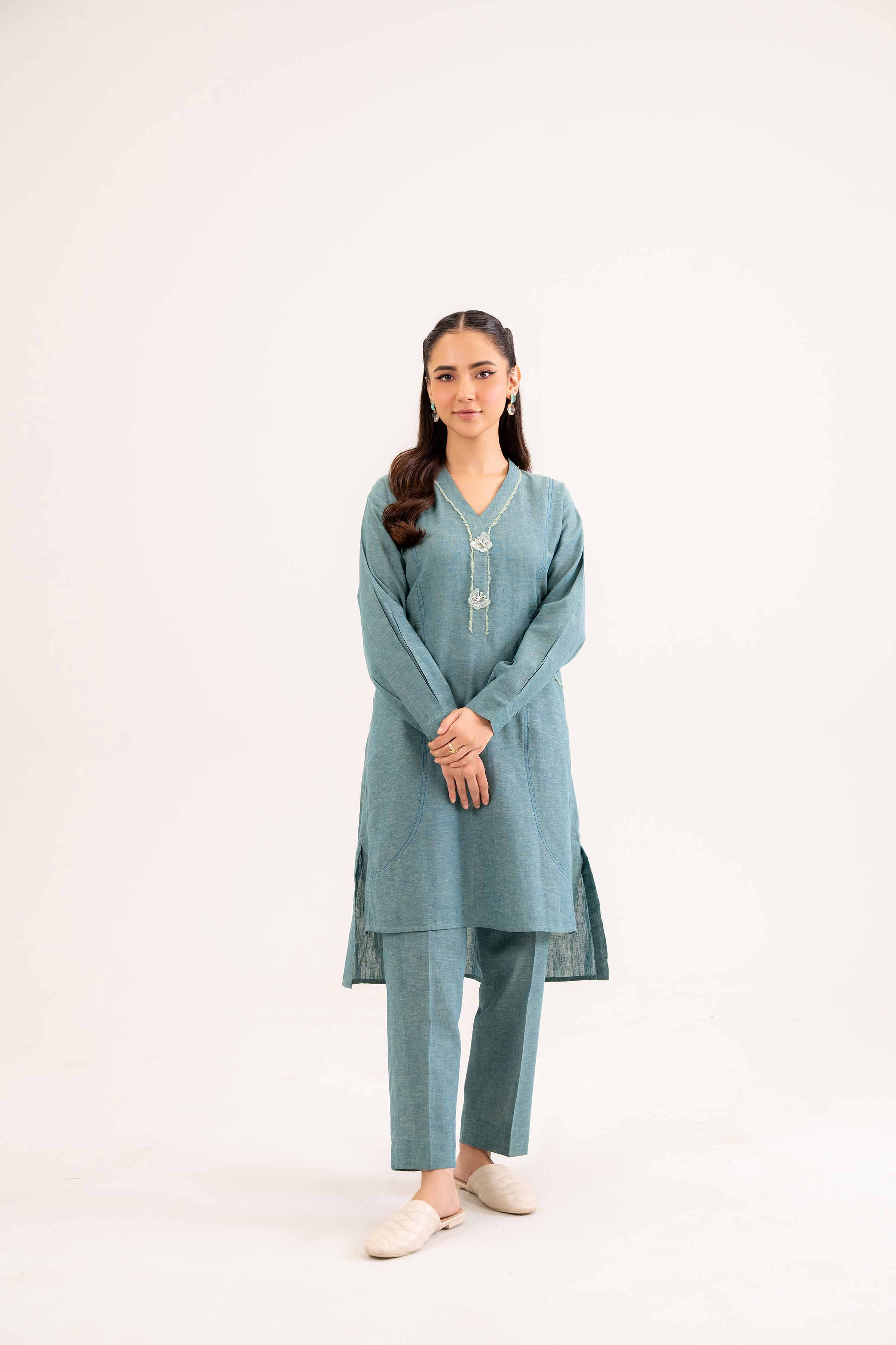 2 Piece - Embroidered Suit - PW24-159