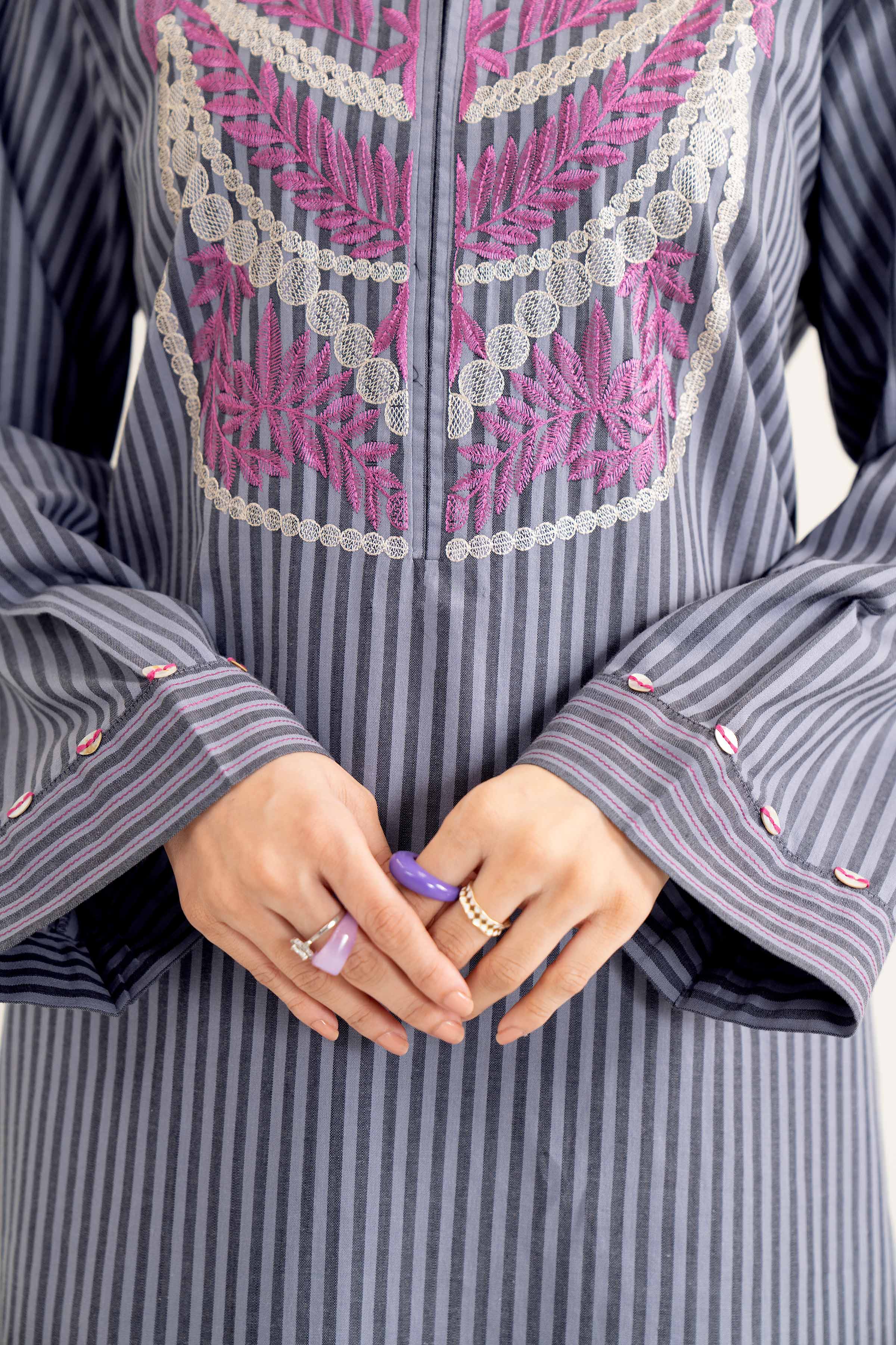 2 Piece - Embroidered Suit - PW24-16