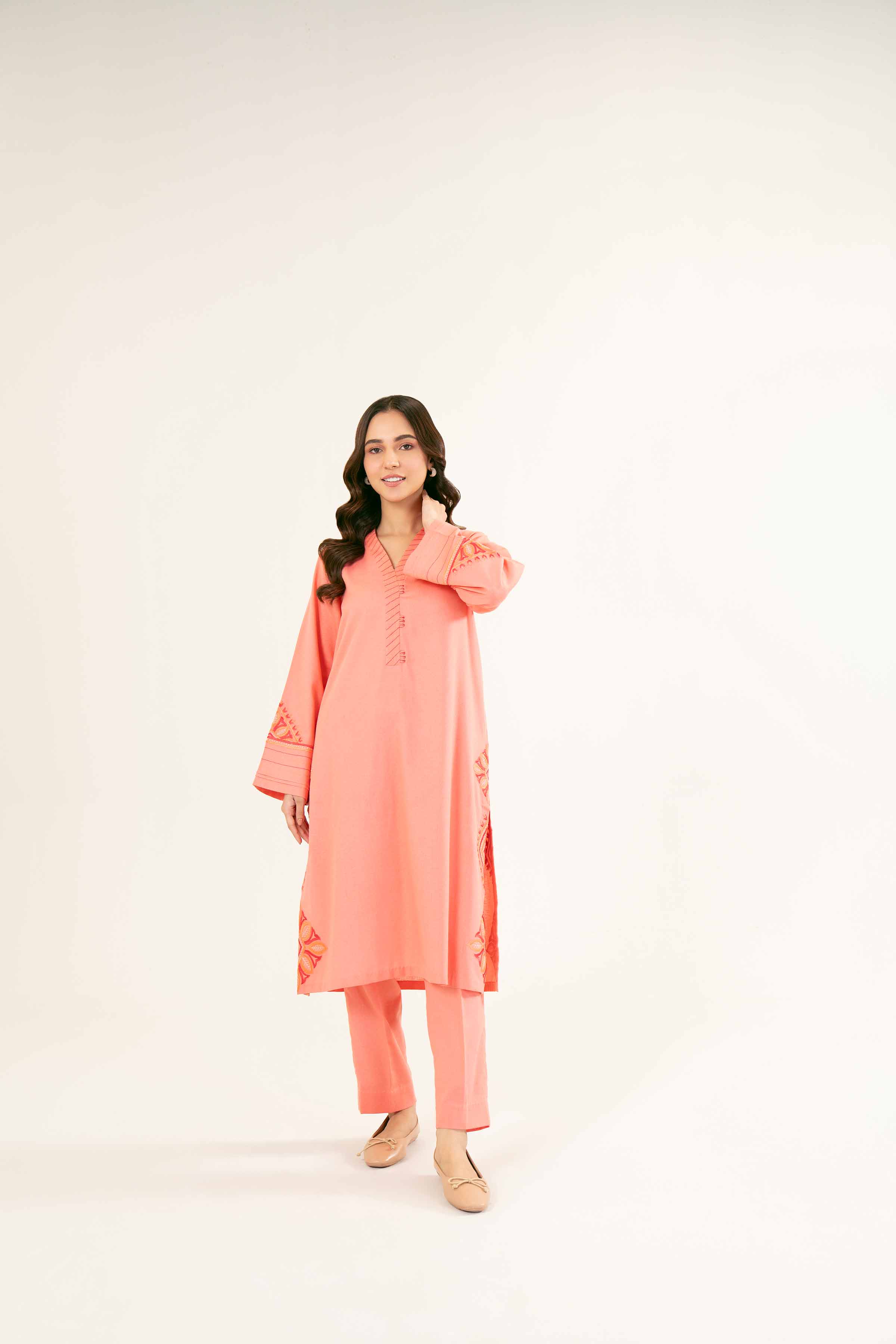 2 Piece - Embroidered Suit - PW24-165
