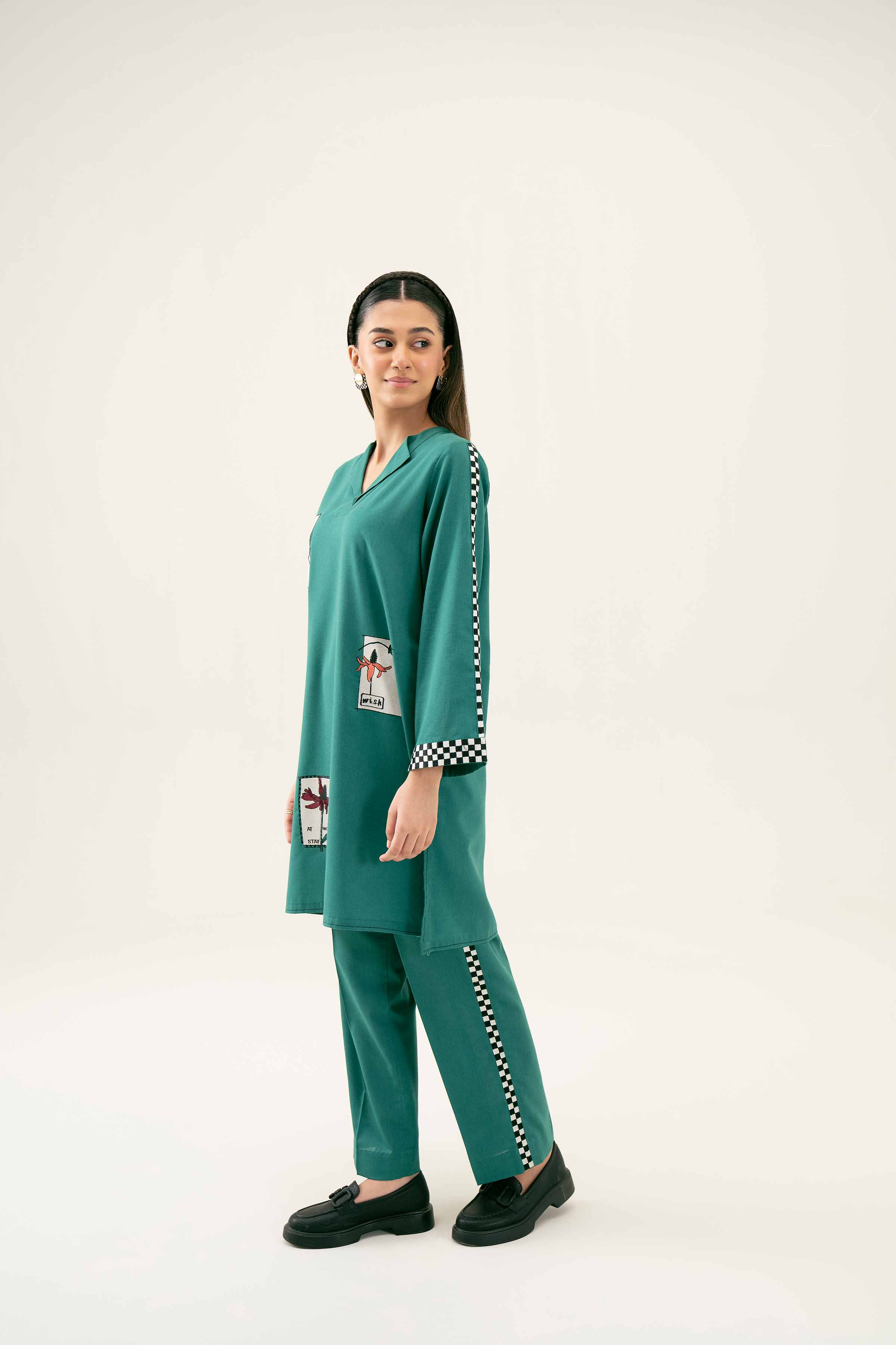 2 Piece - Embroidered Suit - PW24-166