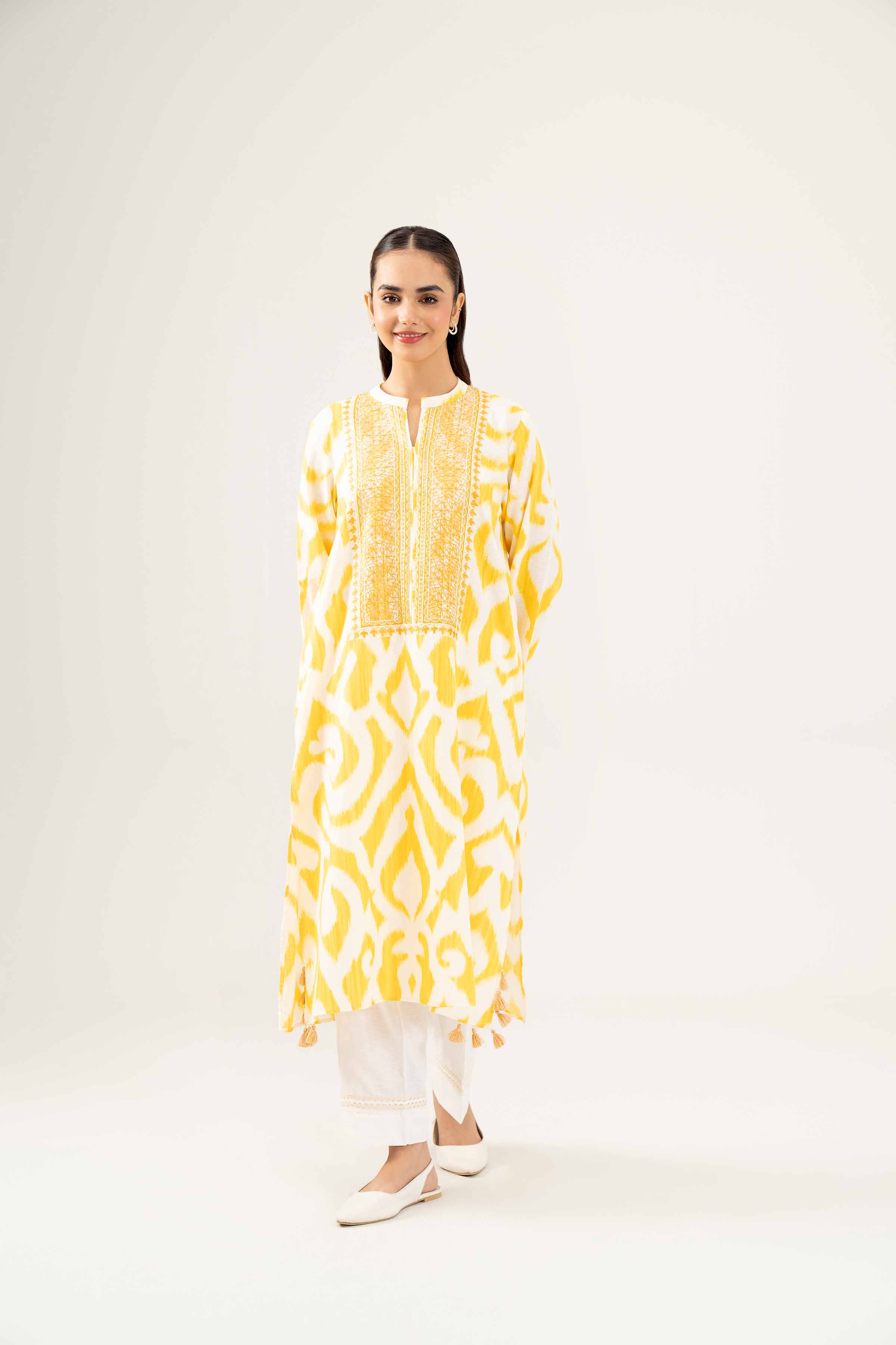 Printed Embroidered Shirt - PW24-167