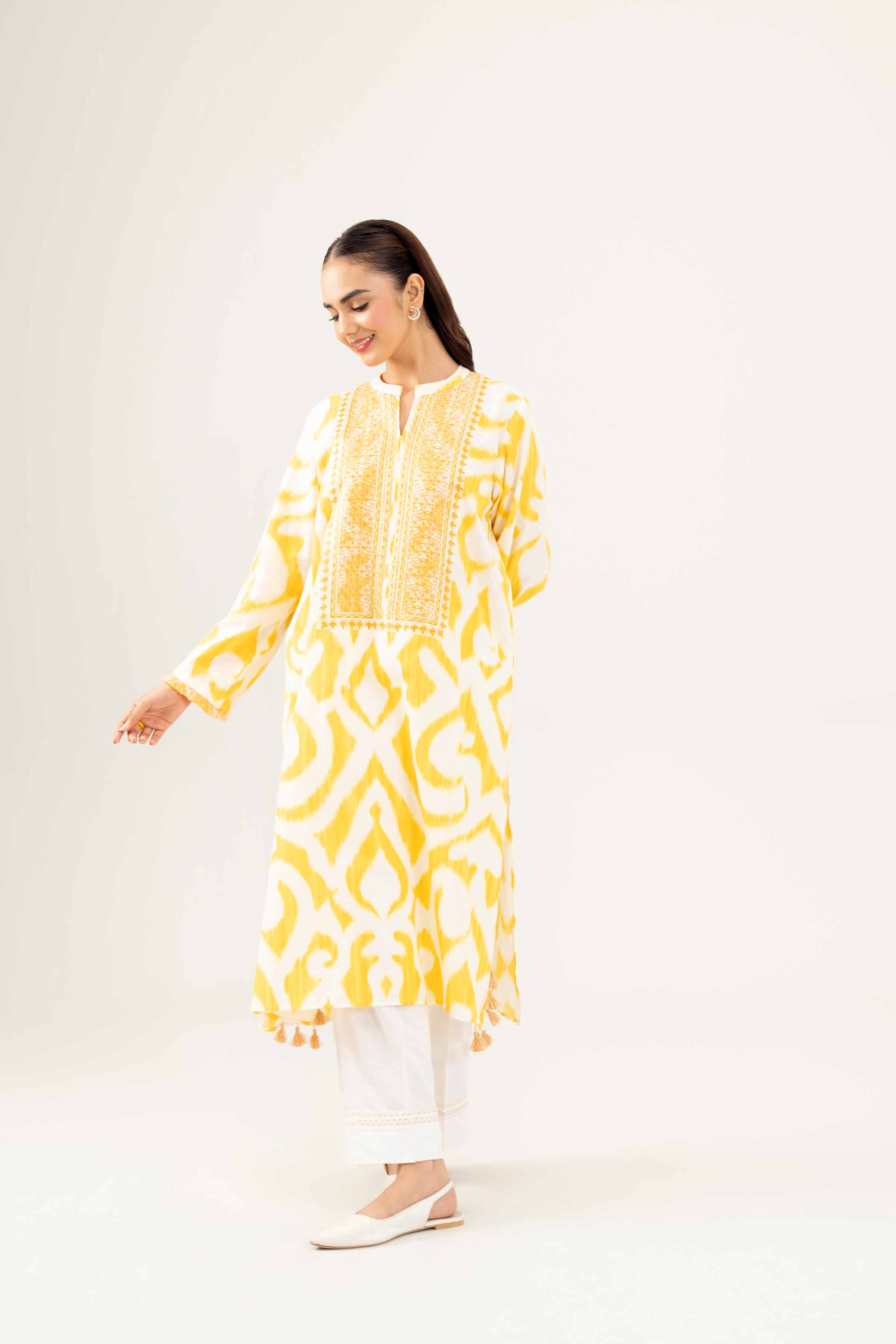Printed Embroidered Shirt - PW24-167
