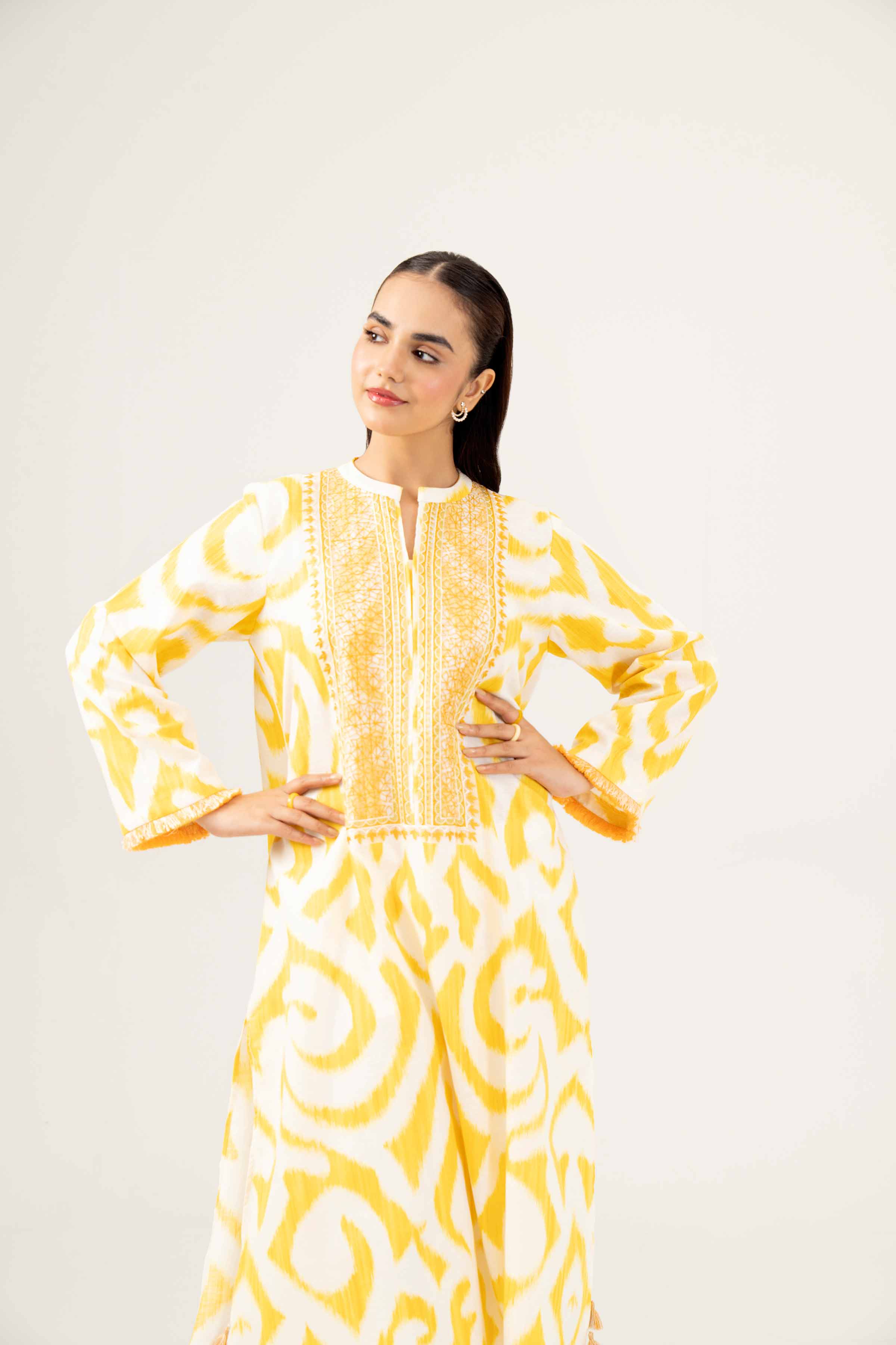 Printed Embroidered Shirt - PW24-167