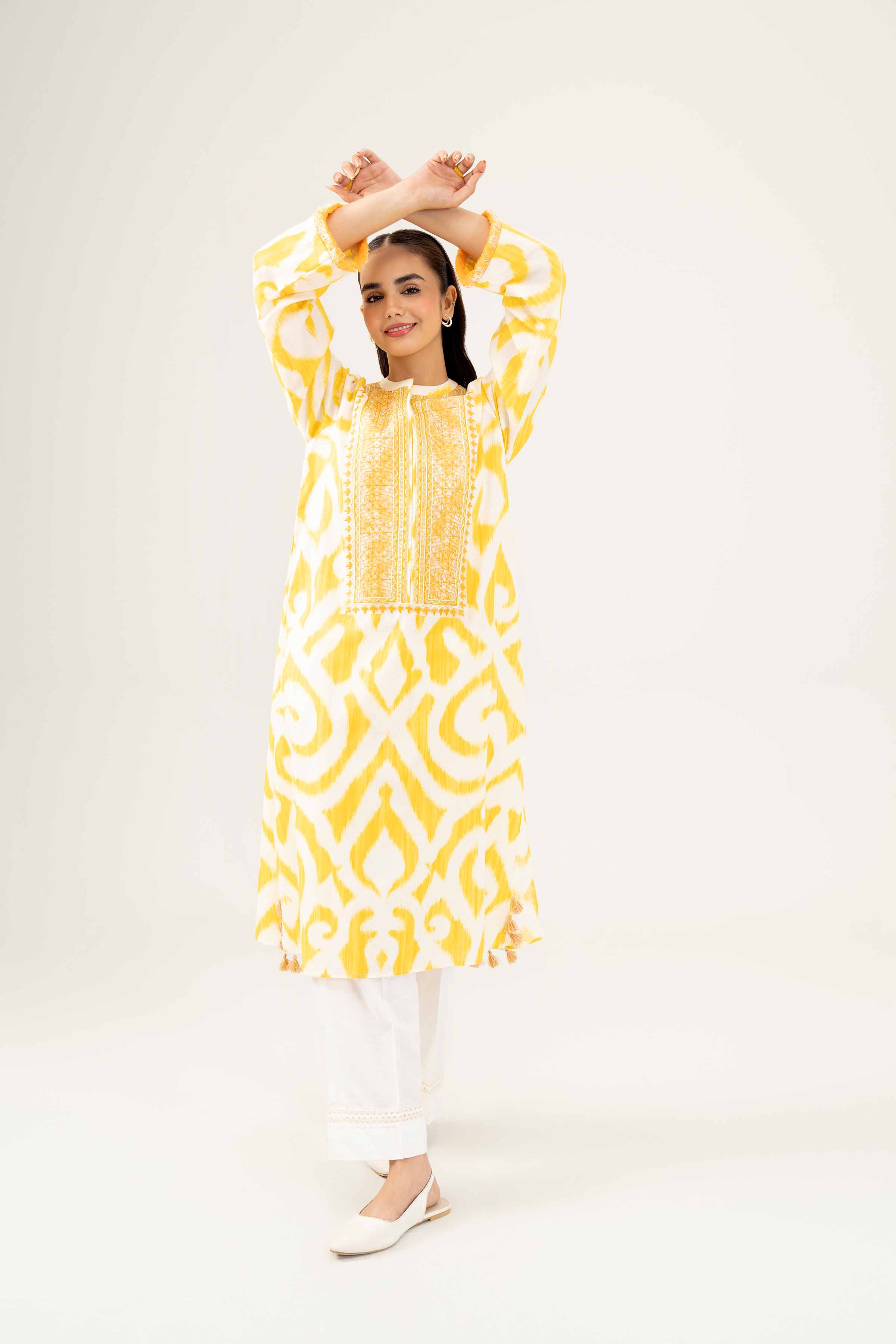 Printed Embroidered Shirt - PW24-167