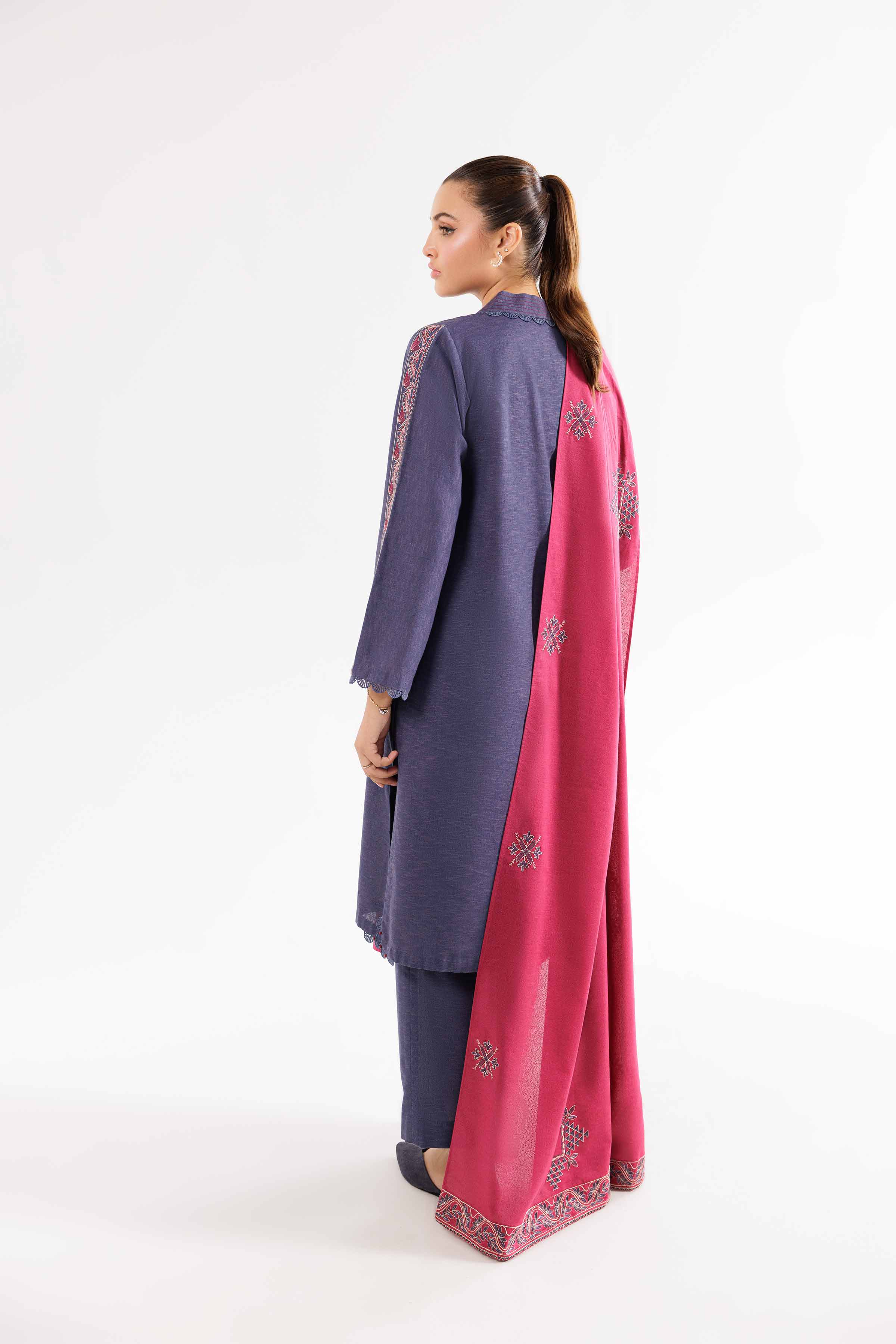 3 piece - Embroidered Suit - PW24-171