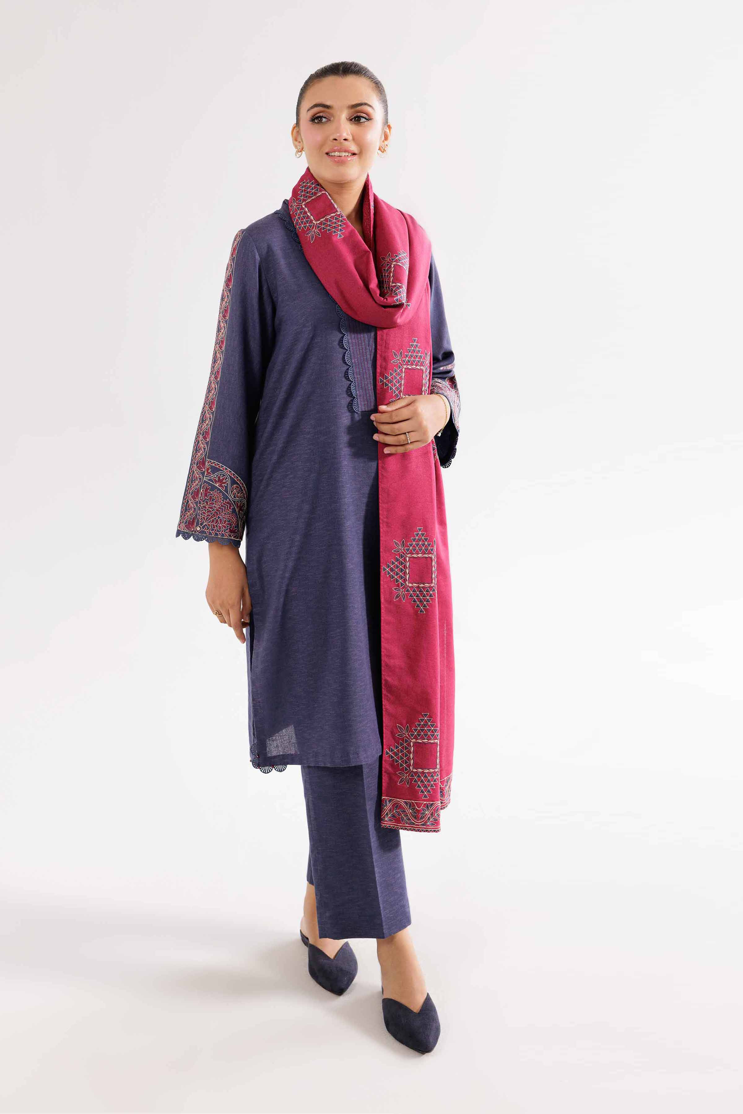 3 piece - Embroidered Suit - PW24-171