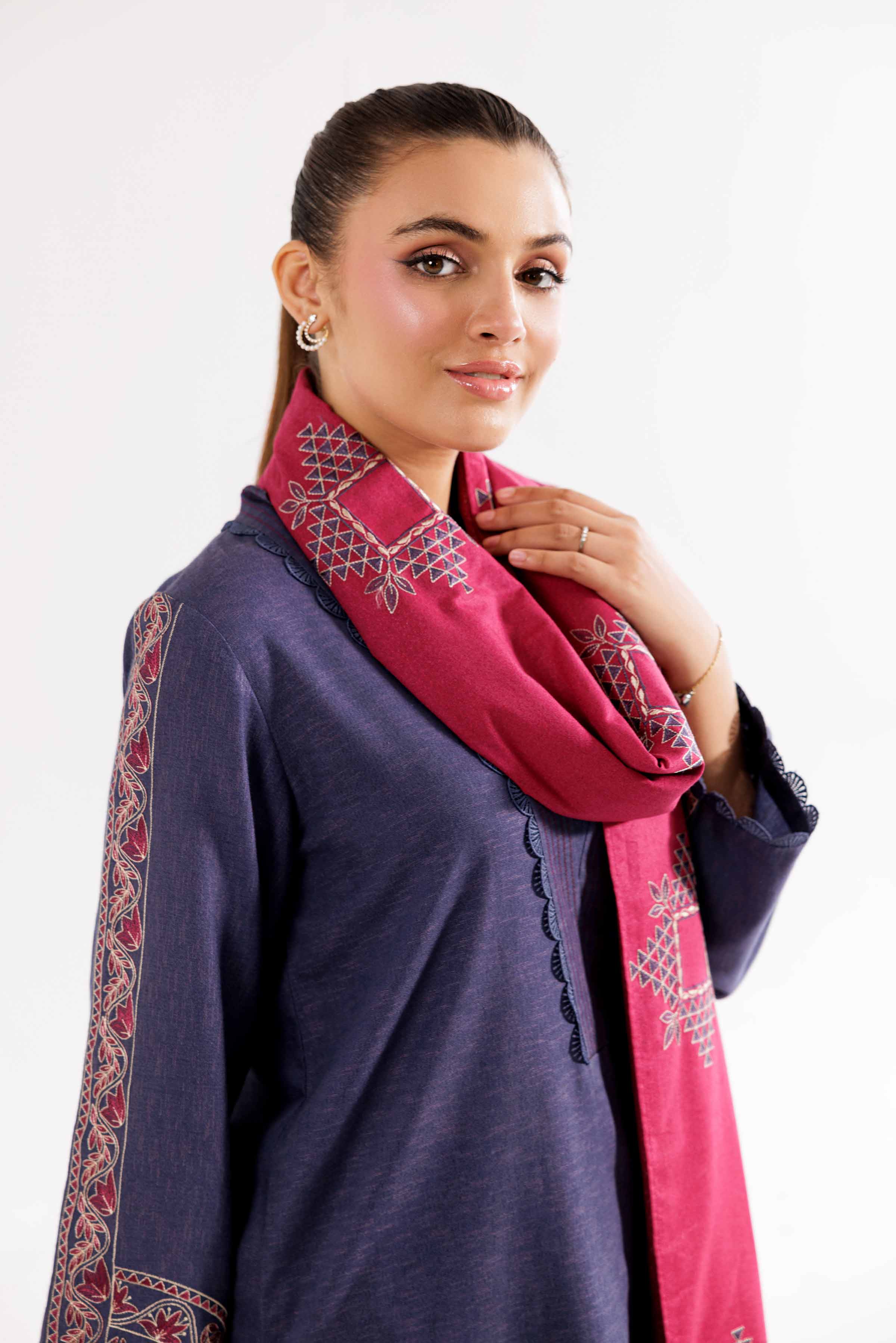 3 piece - Embroidered Suit - PW24-171