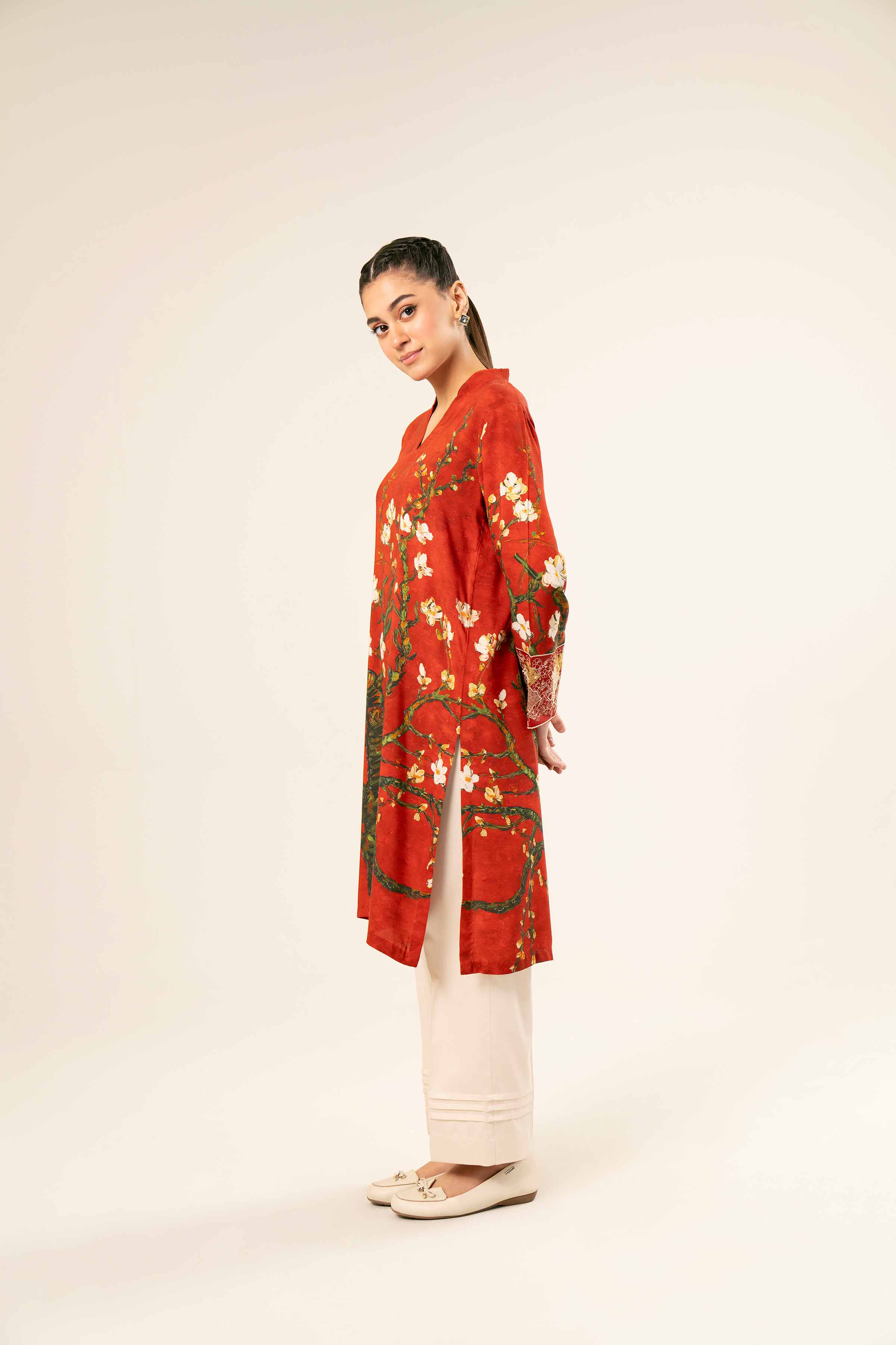 Printed Embroidered Shirt - PW24-202