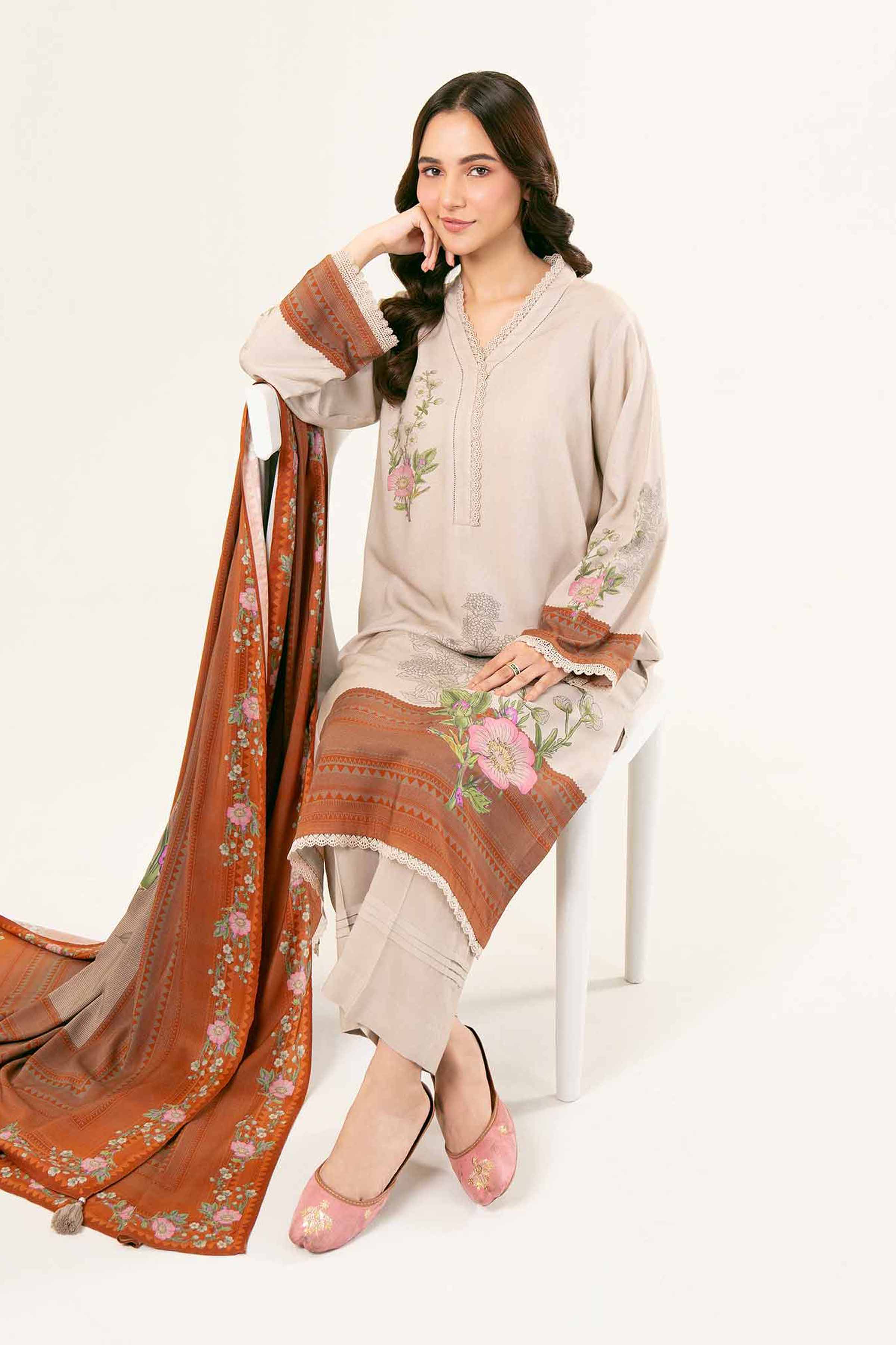 3 Piece - Printed Suit - PW24-210
