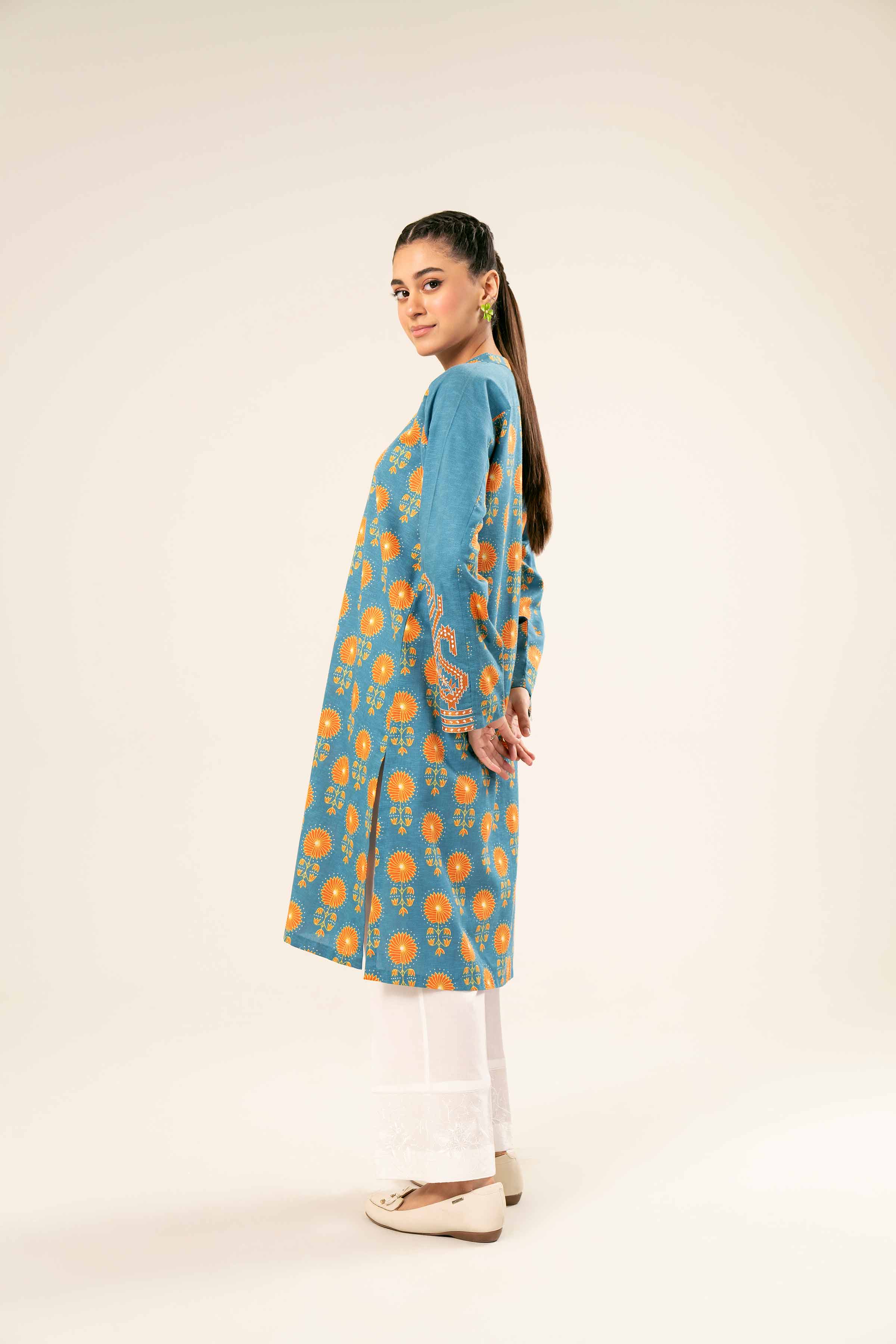 Printed Embroidered Shirt - PW24-217
