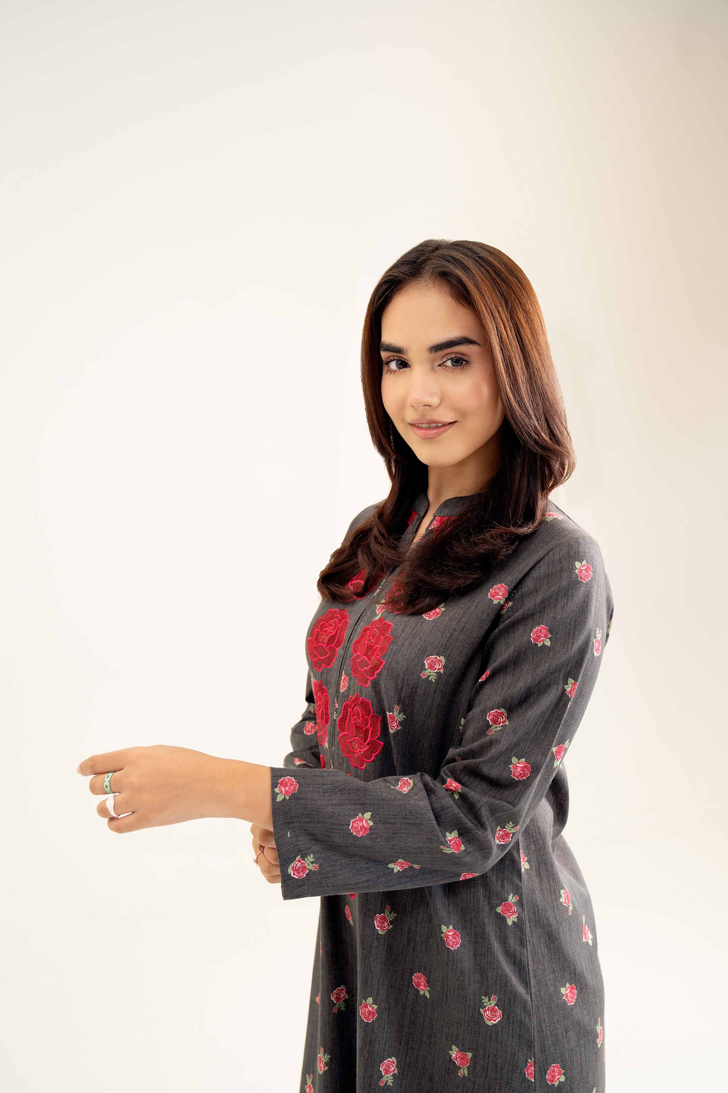 Printed Embroidered Shirt - PW24-218