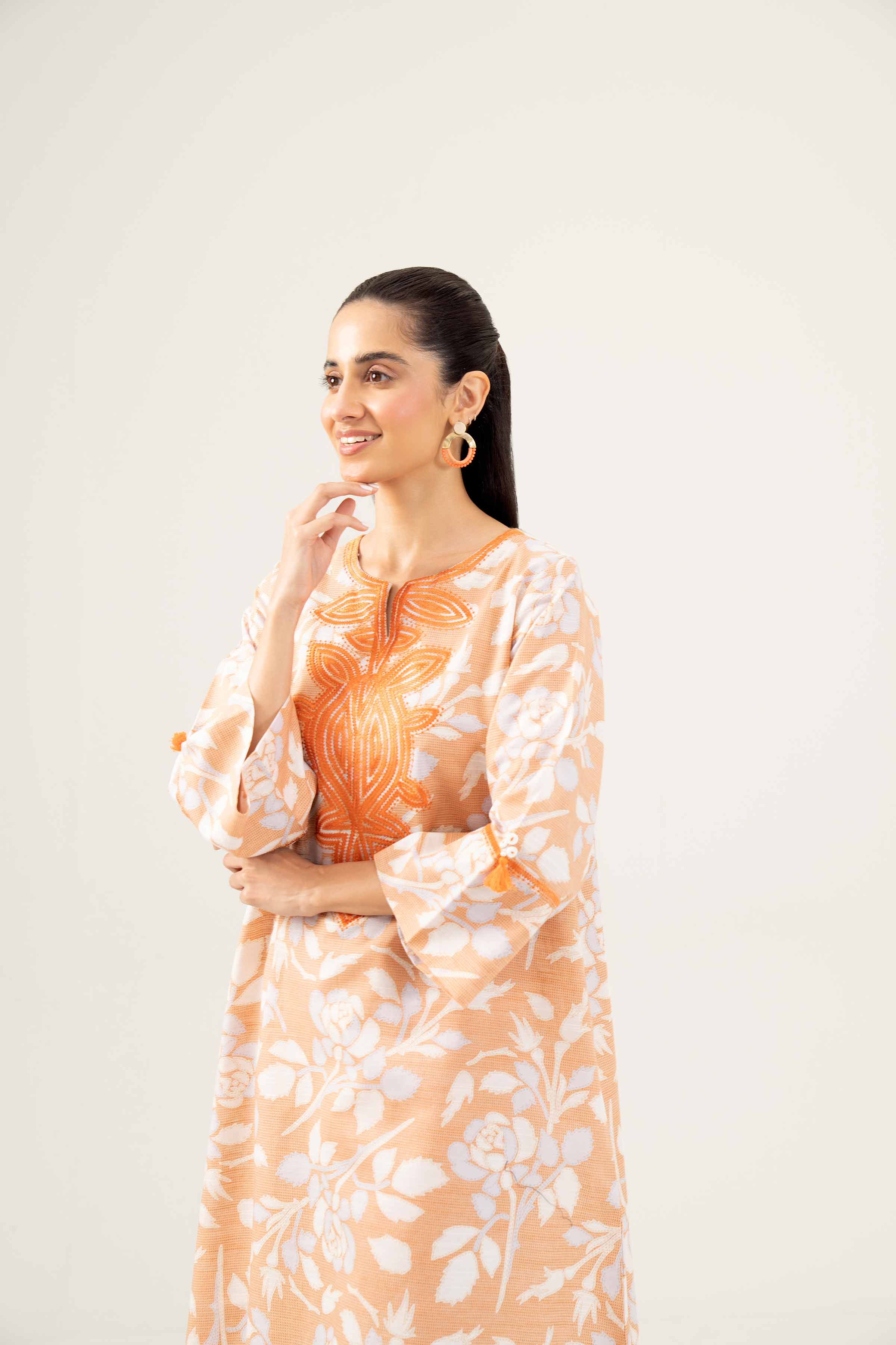 Printed Embroidered Shirt - PW24-220