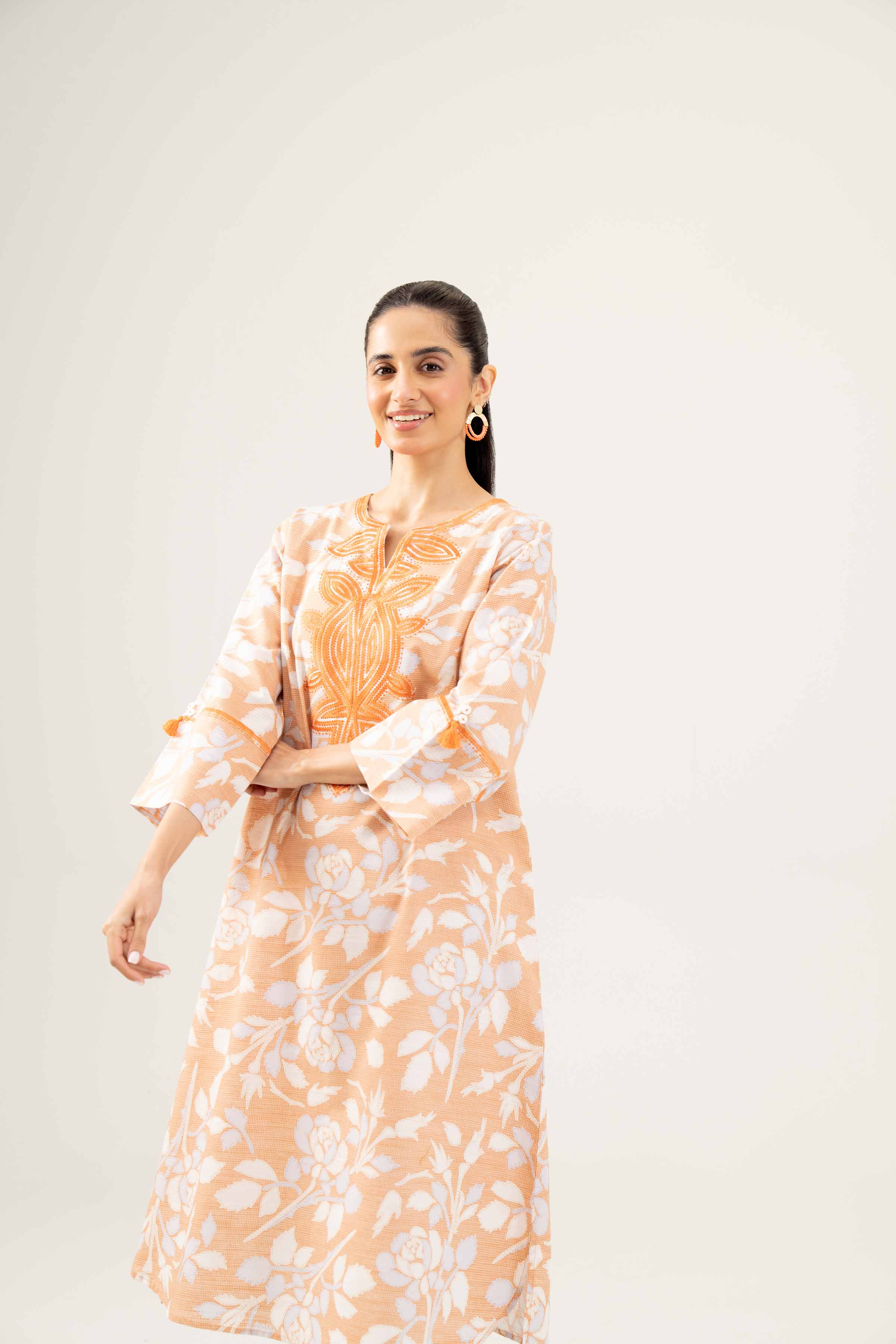 Printed Embroidered Shirt - PW24-220