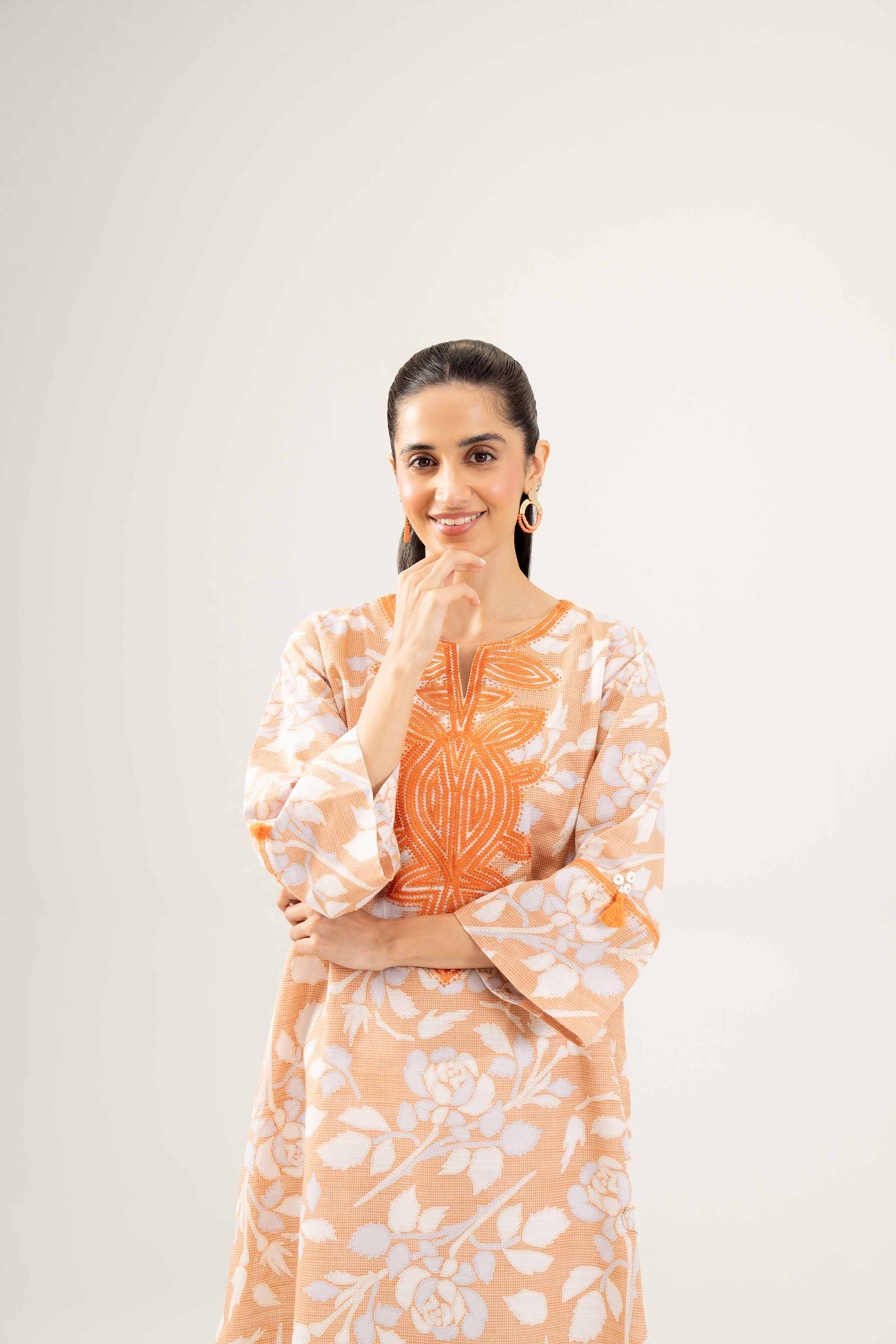 Printed Embroidered Shirt - PW24-220