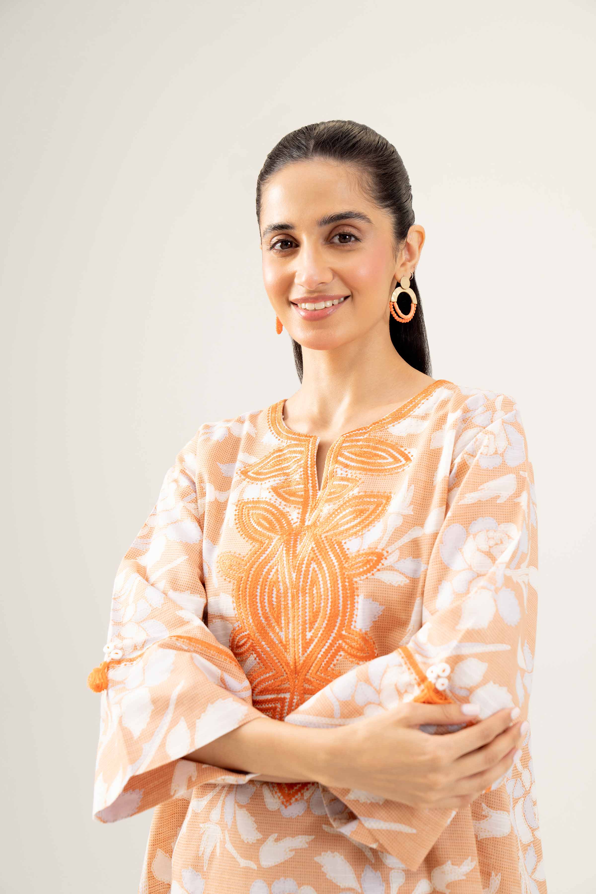 Printed Embroidered Shirt - PW24-220