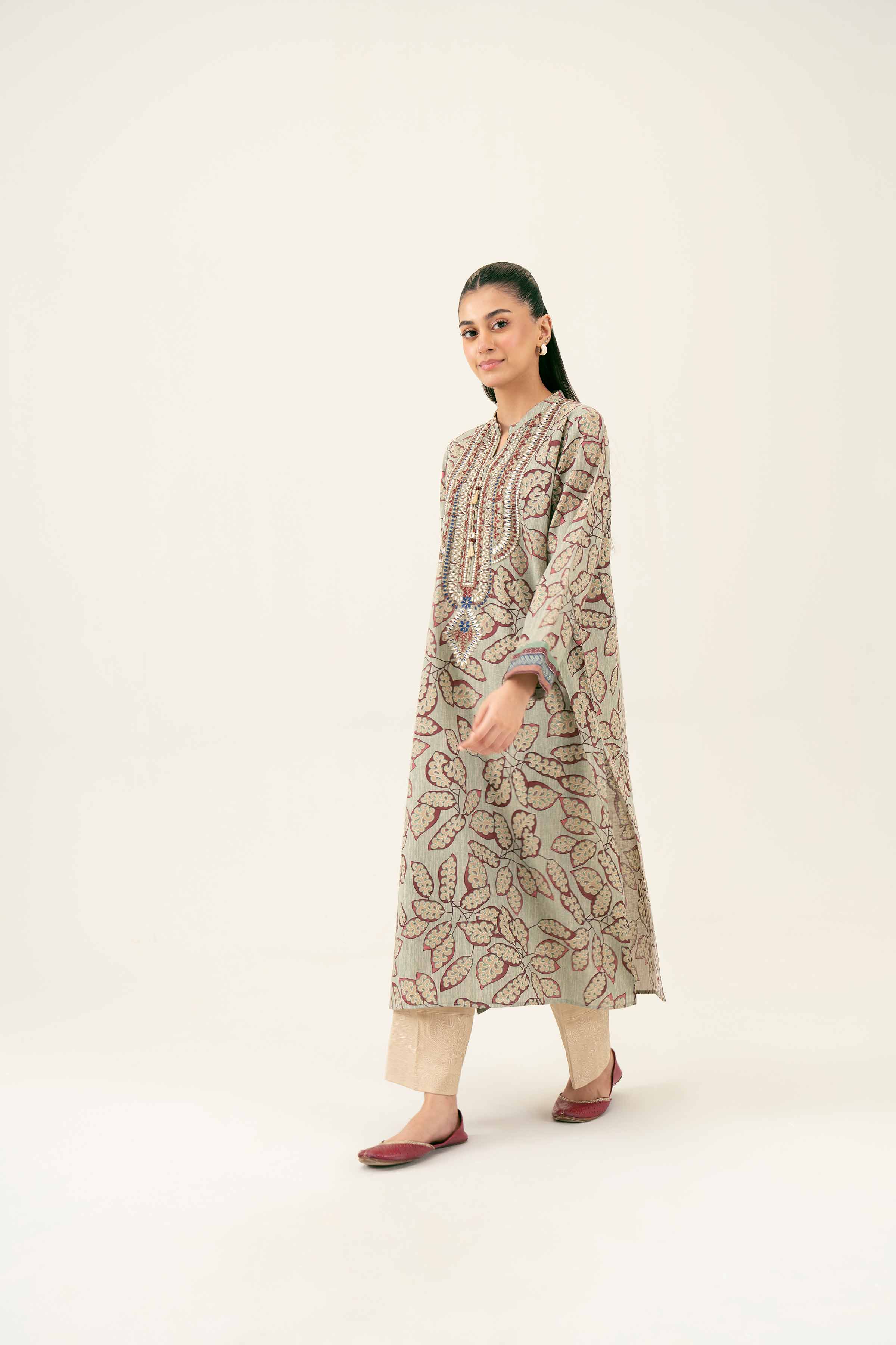 Printed Embroidered Shirt - PW24-222