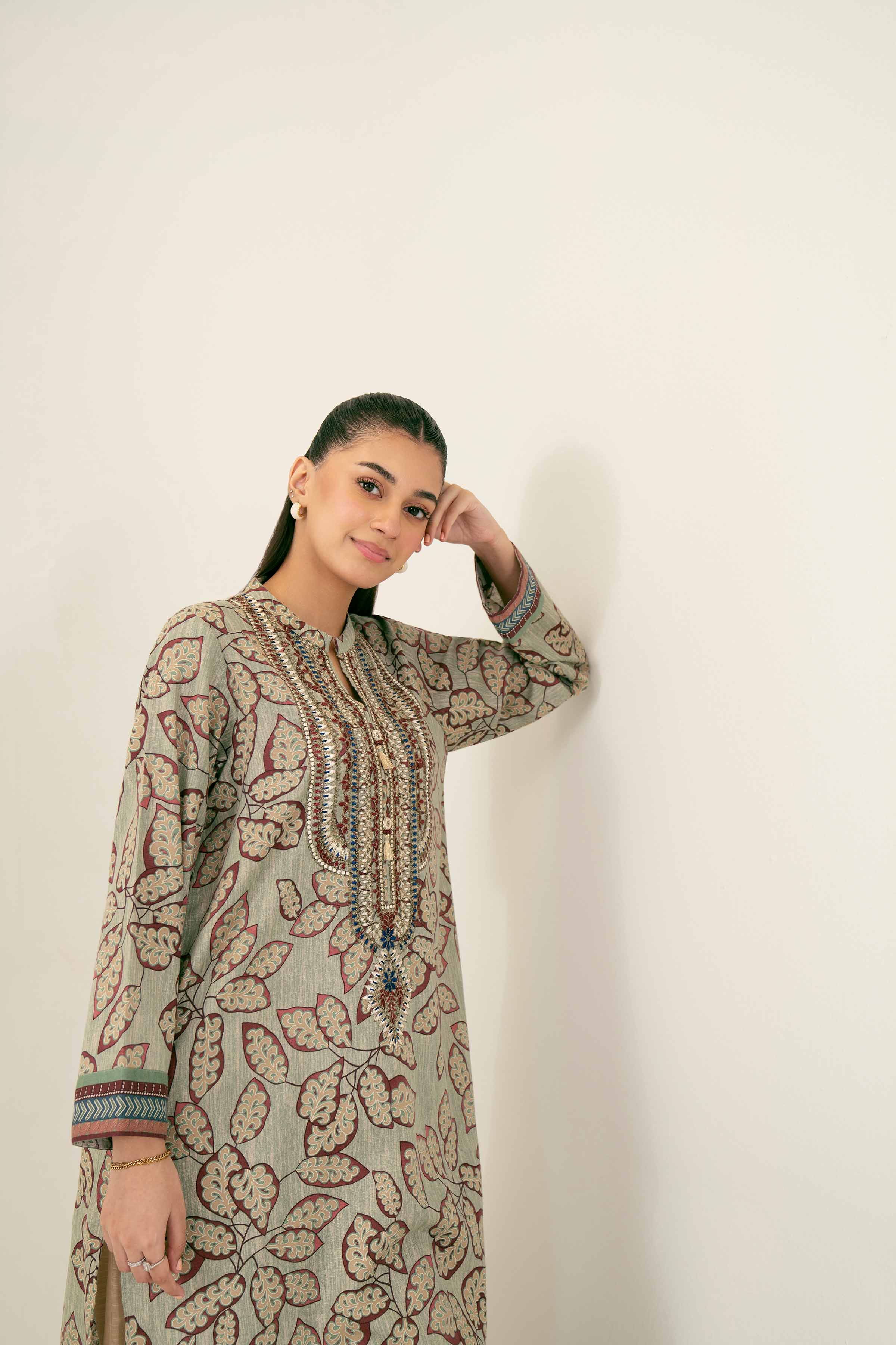 Printed Embroidered Shirt - PW24-222