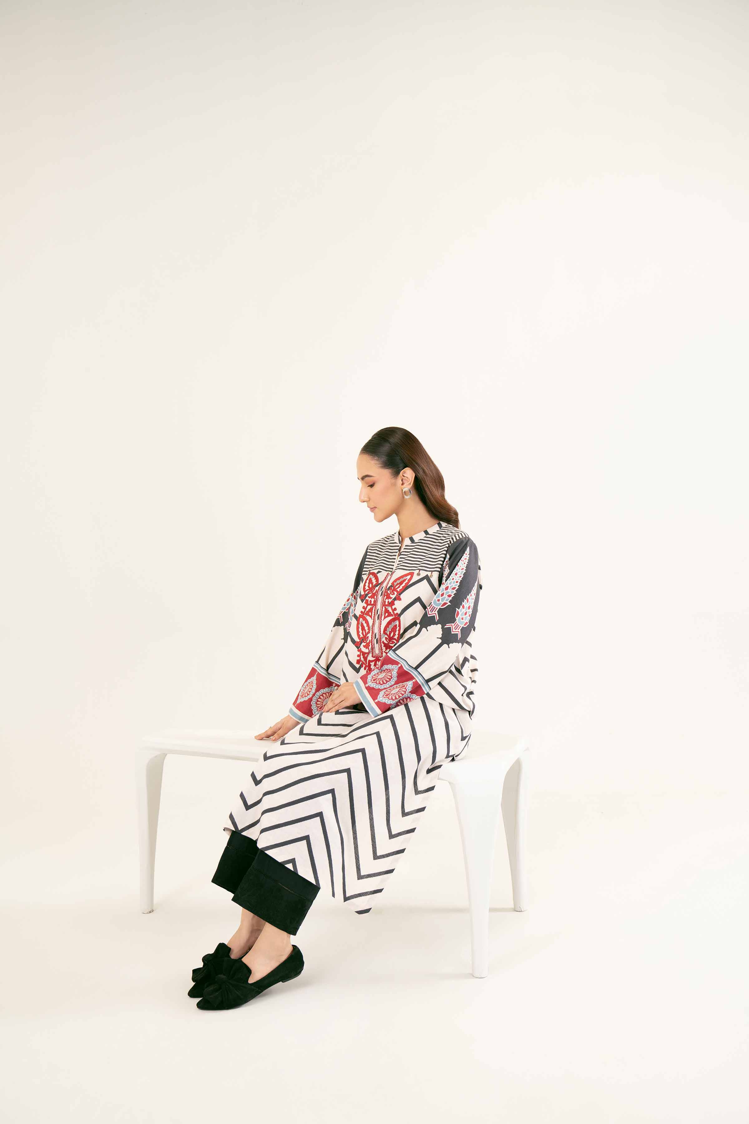 Printed Embroidered Shirt - PW24-223