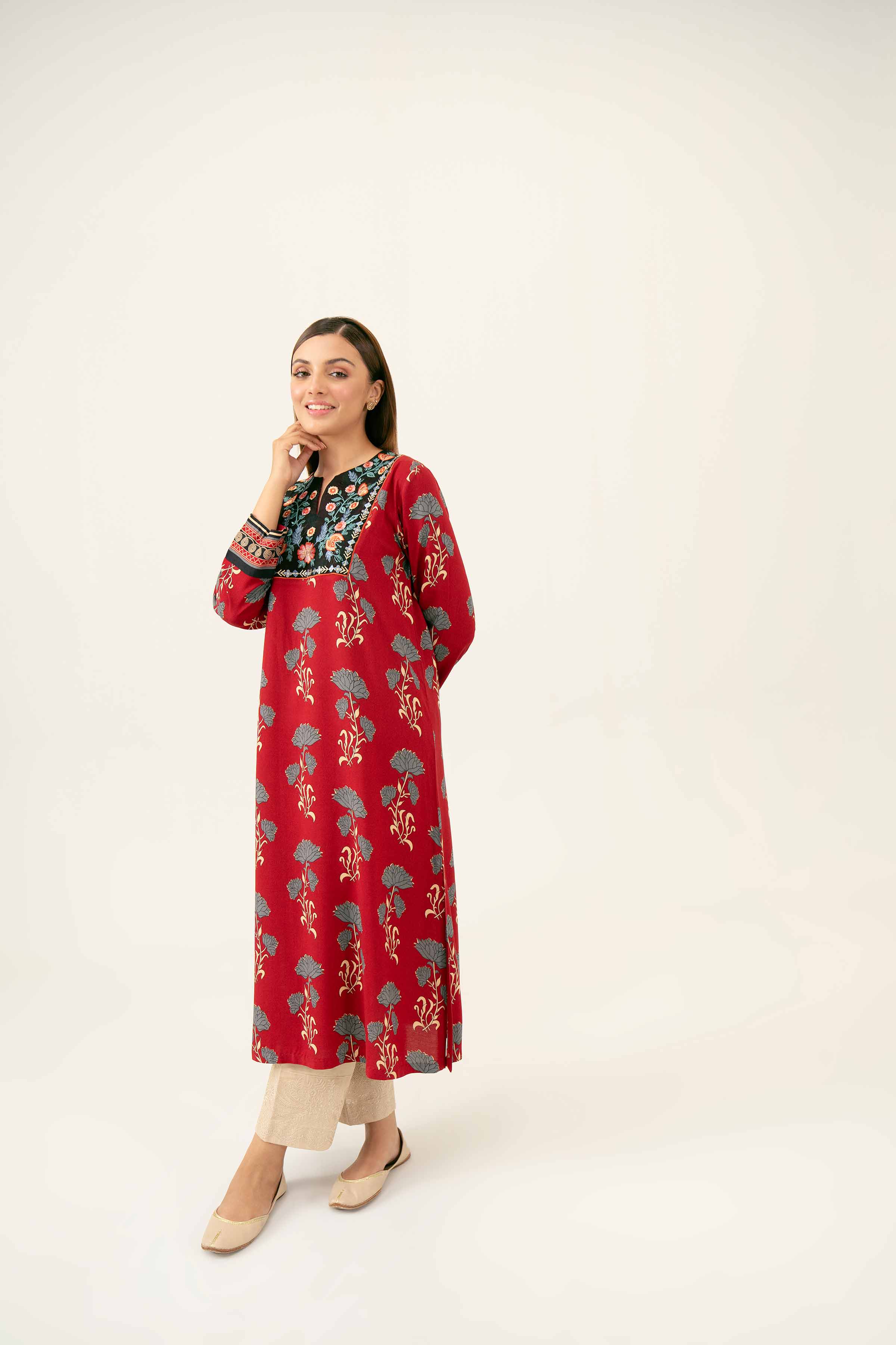 Printed Embroidered Shirt - PW24-224