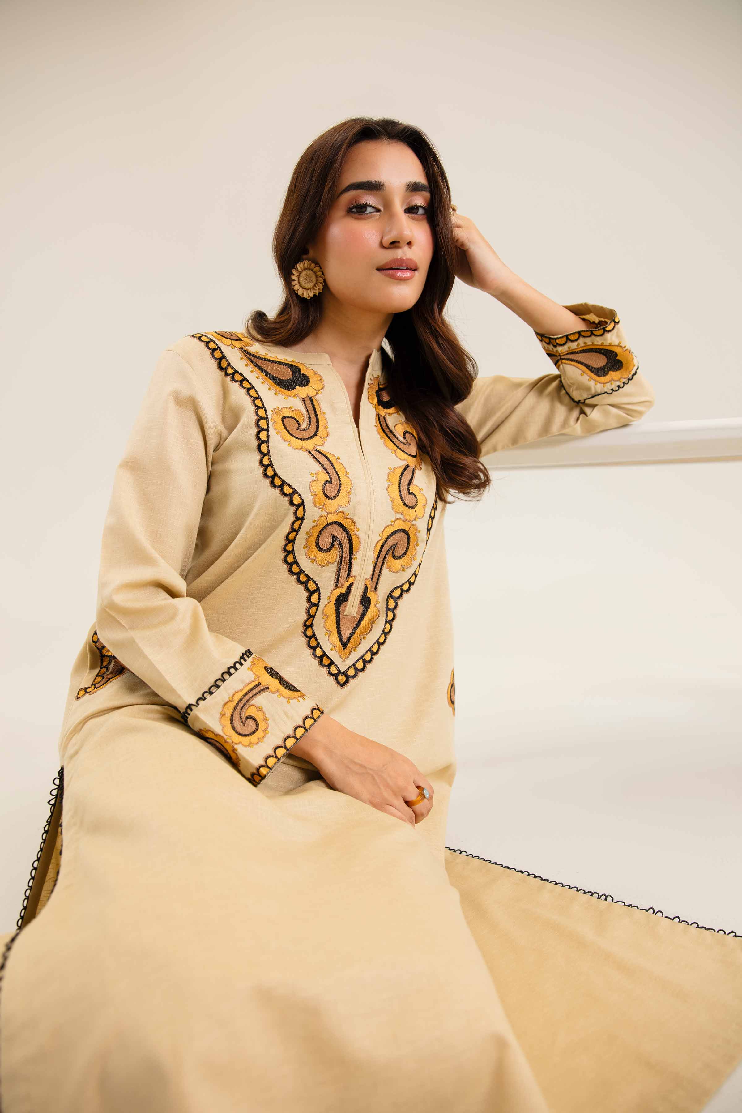 2 Piece - Embroidered Suit - PW24-232