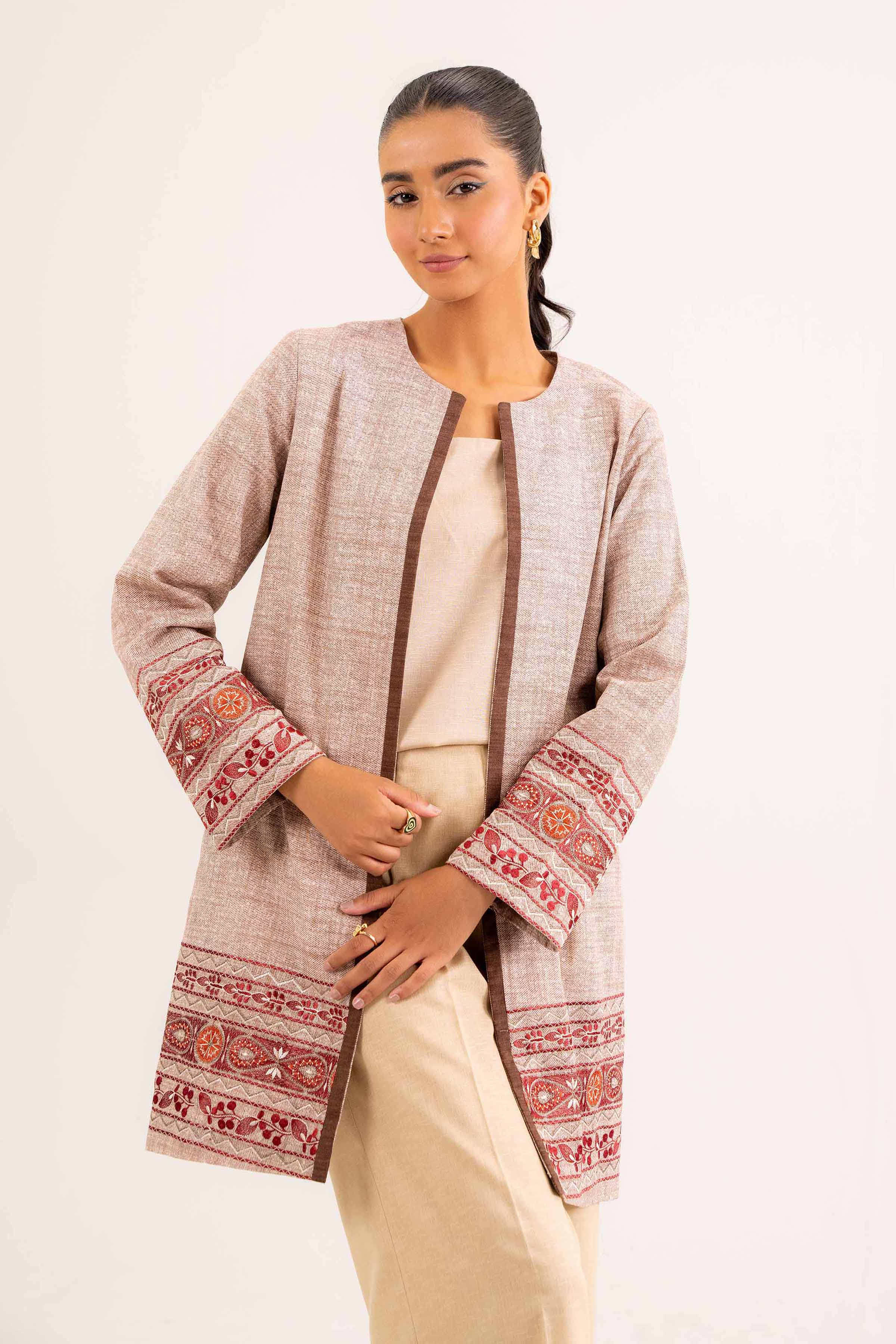 Printed Embroidered Jacket - PW24-237
