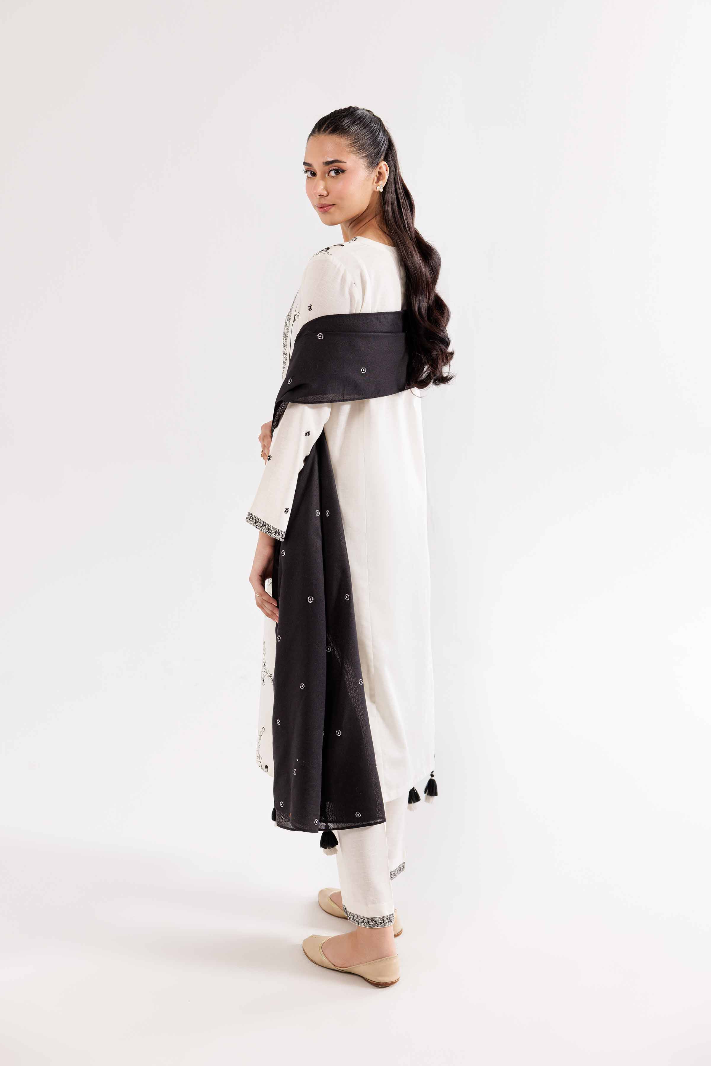 3 Piece - Embroidered Suit - PW24-263