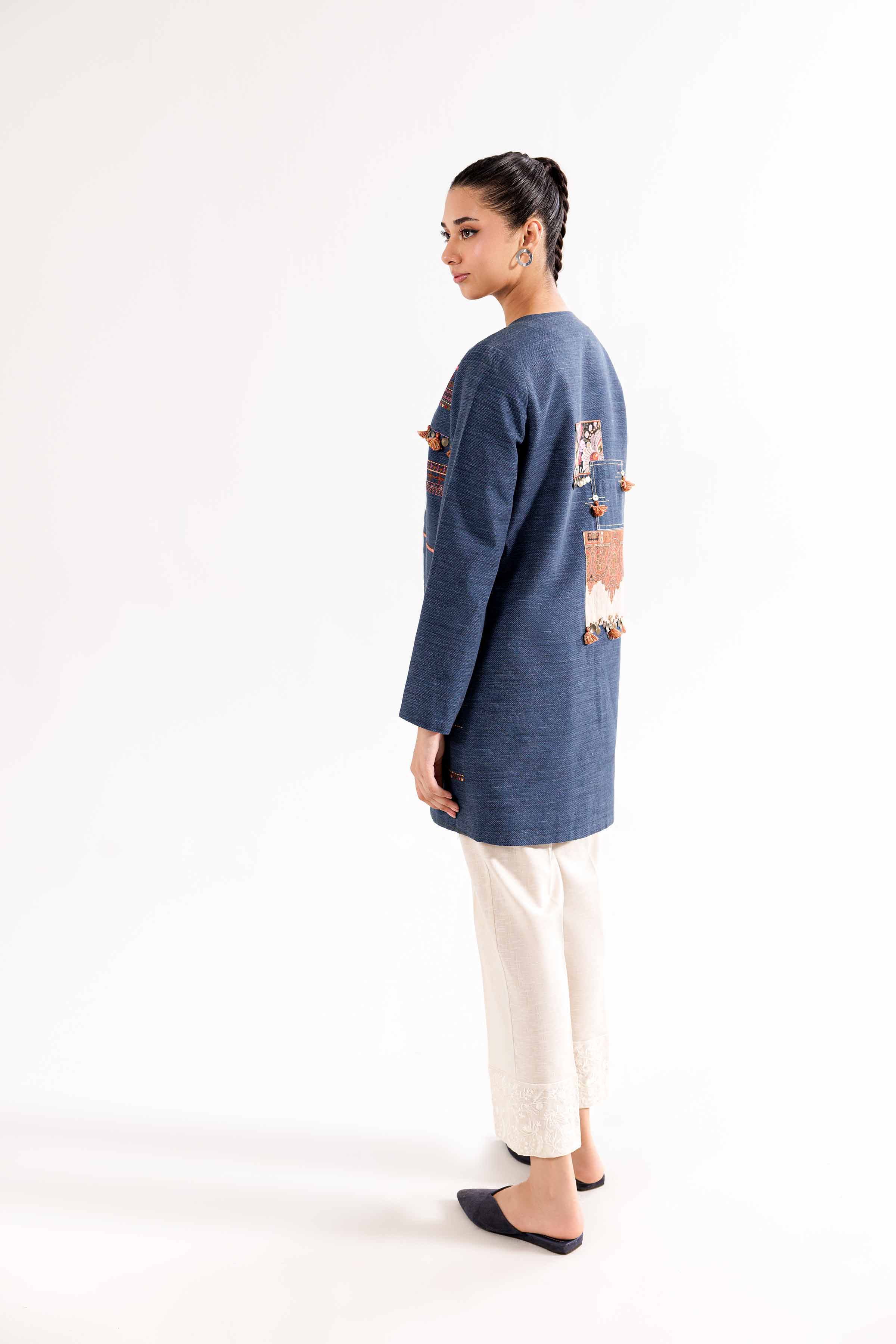 Printed Embroidered Jacket - PW24-266