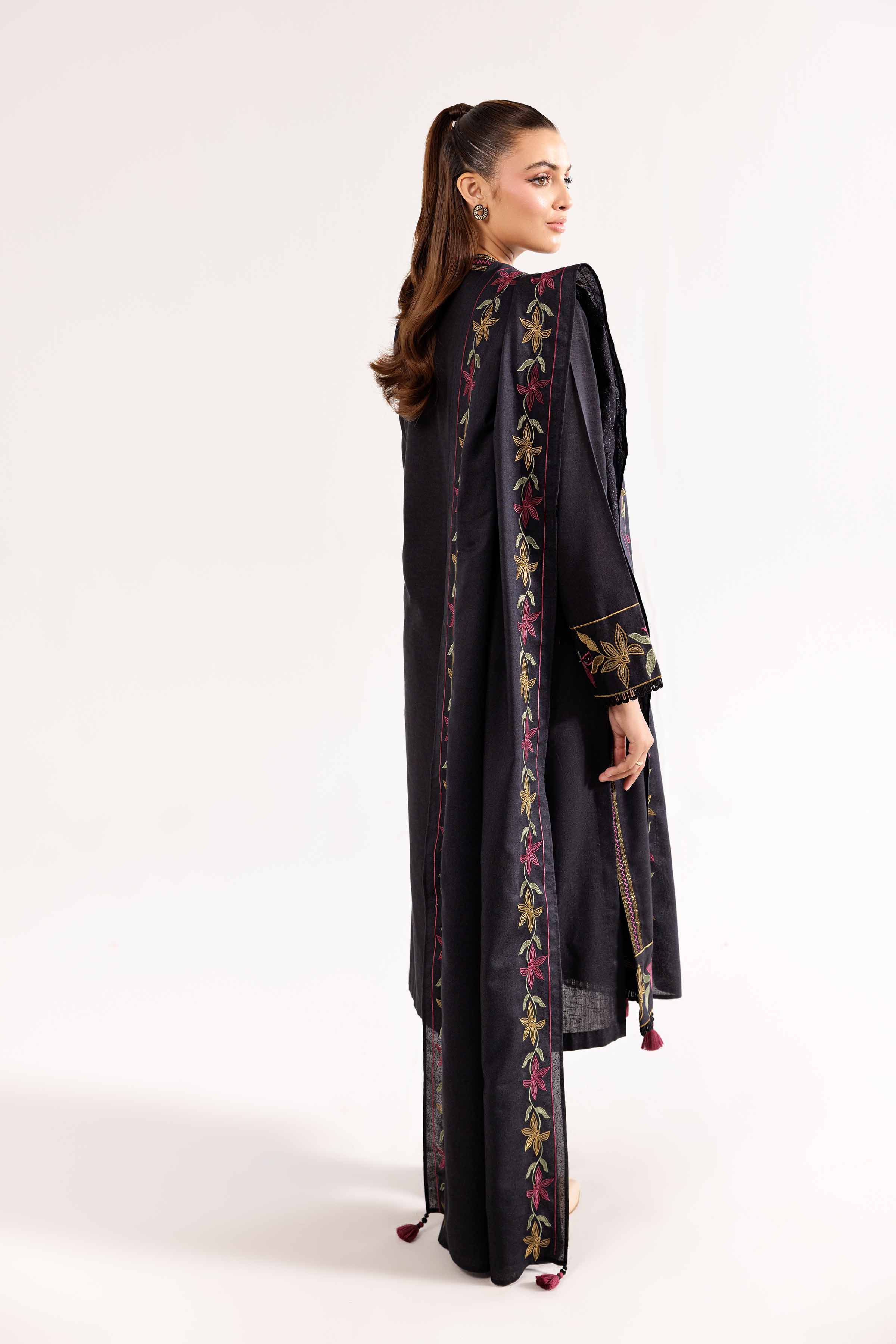 3 Piece - Embroidered Suit - PW24-268