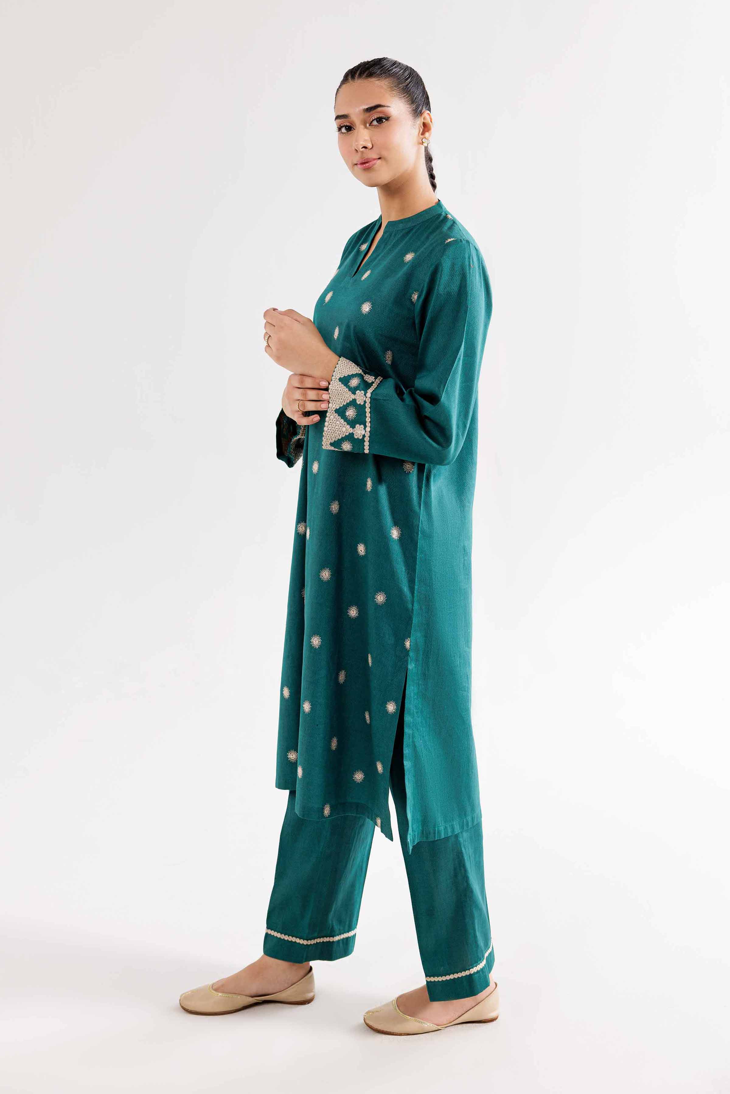 2 Piece - Embroidered Suit - PW24-289