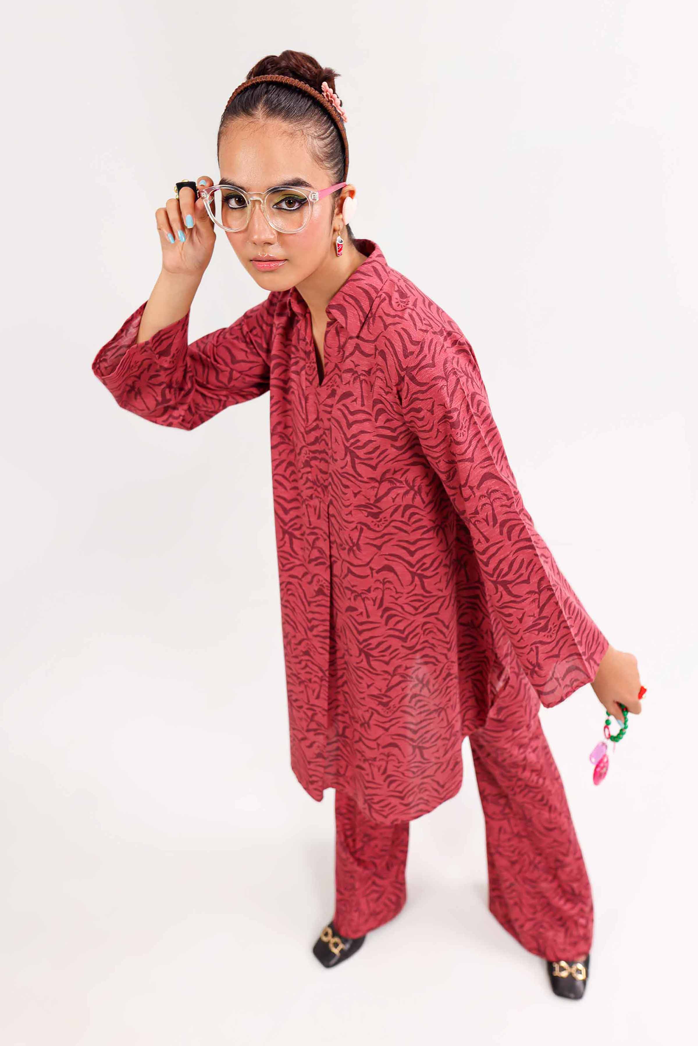 2 Piece - Printed Suit - PW24-291