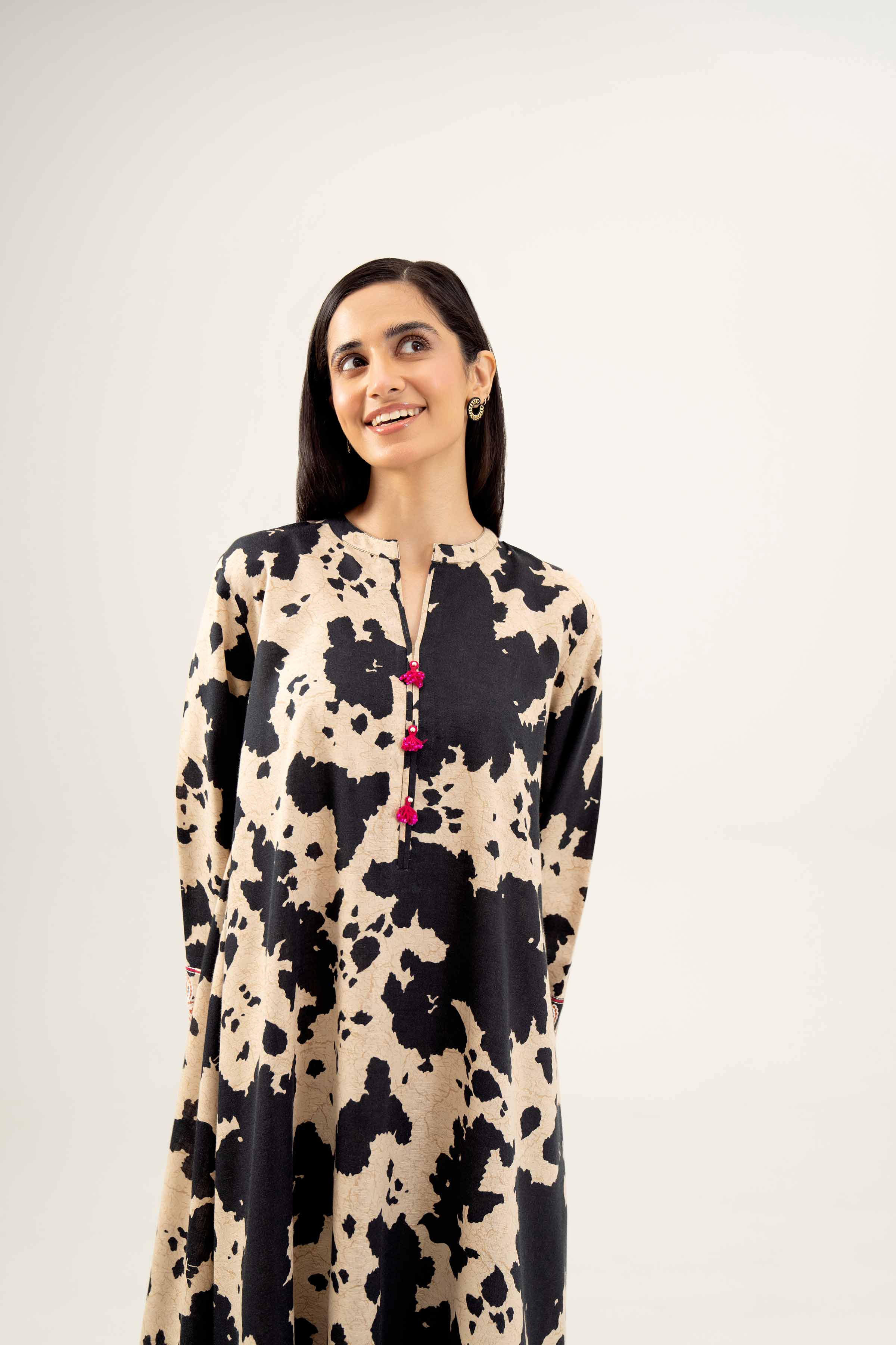 2 Piece - Printed Embroidered Suit - PW24-300