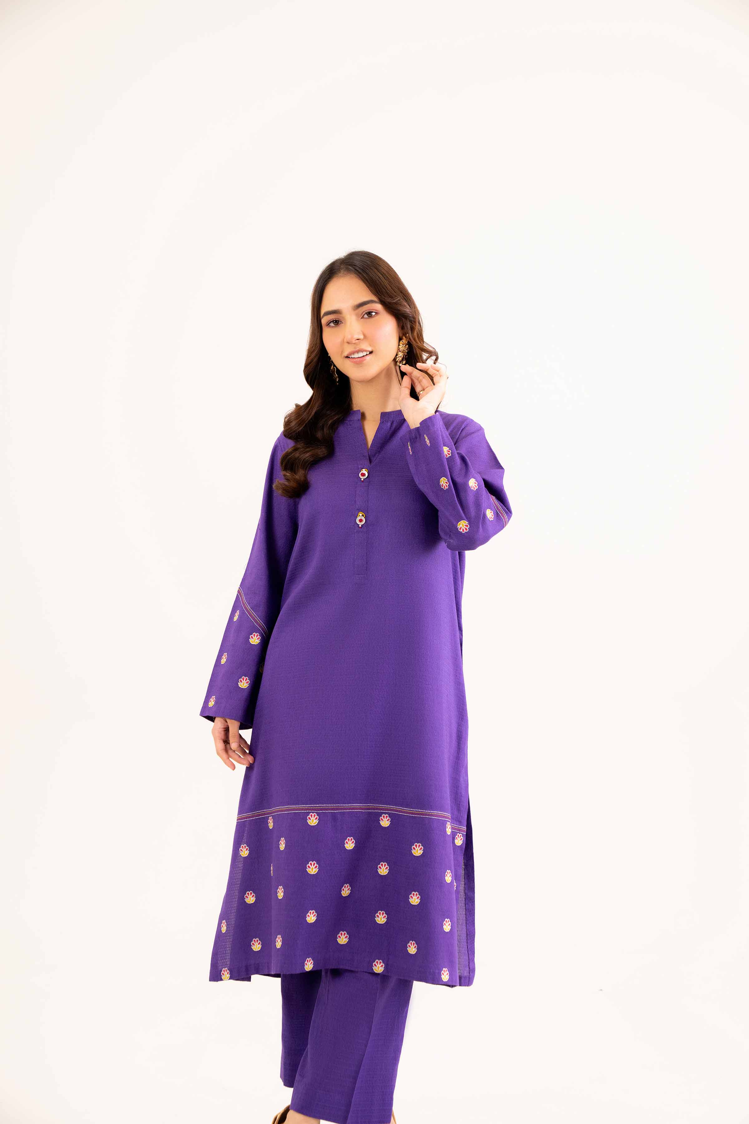 2 Piece - Embroidered Suit - PW24-320