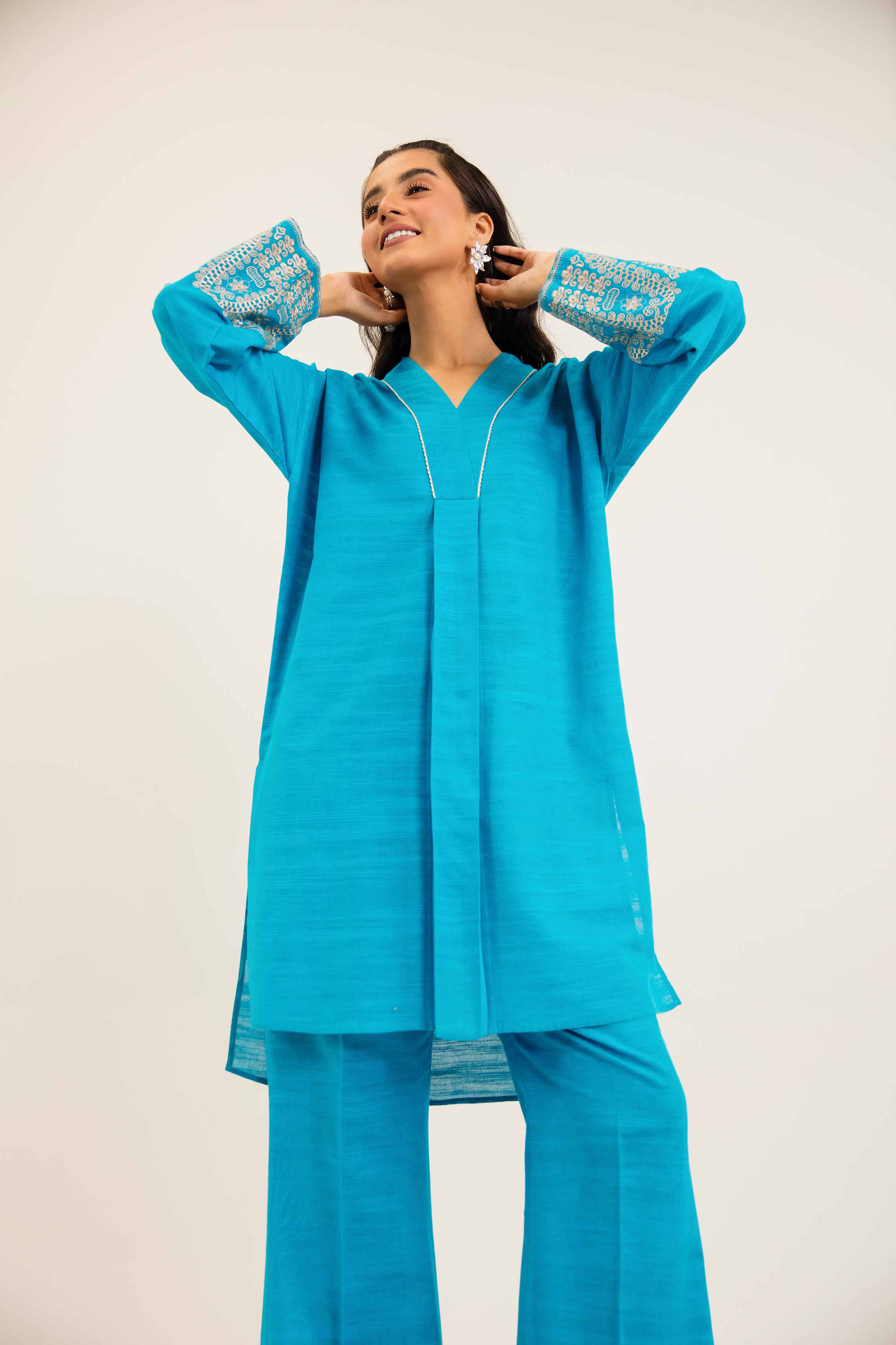 2 Piece - Embroidered Suit - PW24-325