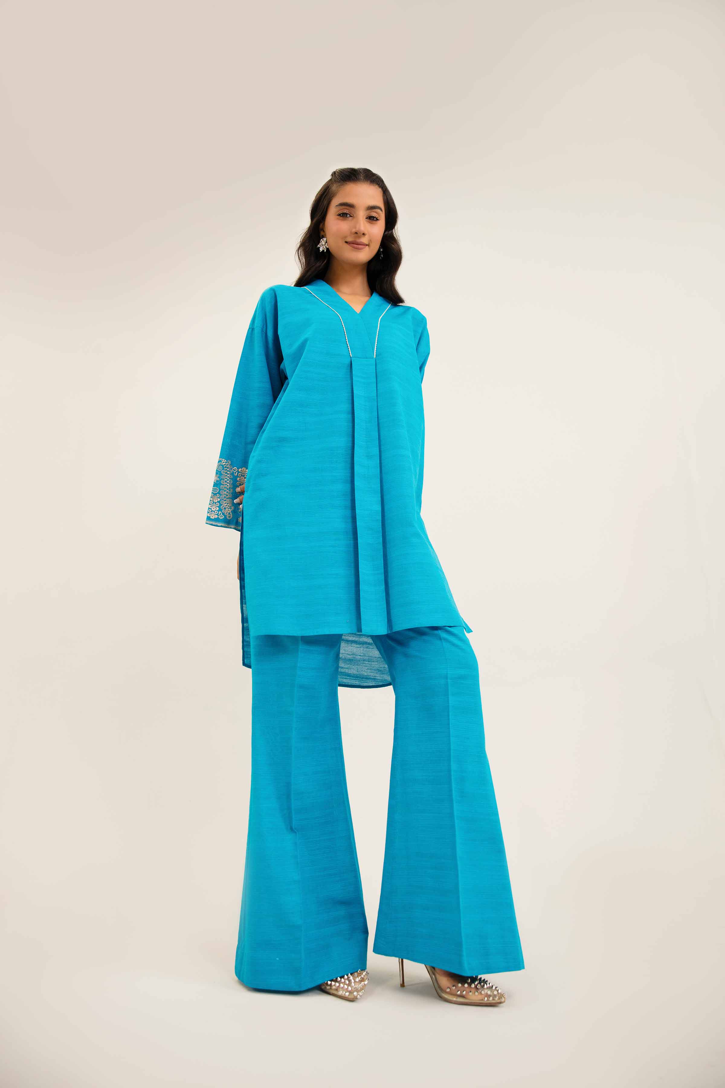 2 Piece - Embroidered Suit - PW24-325