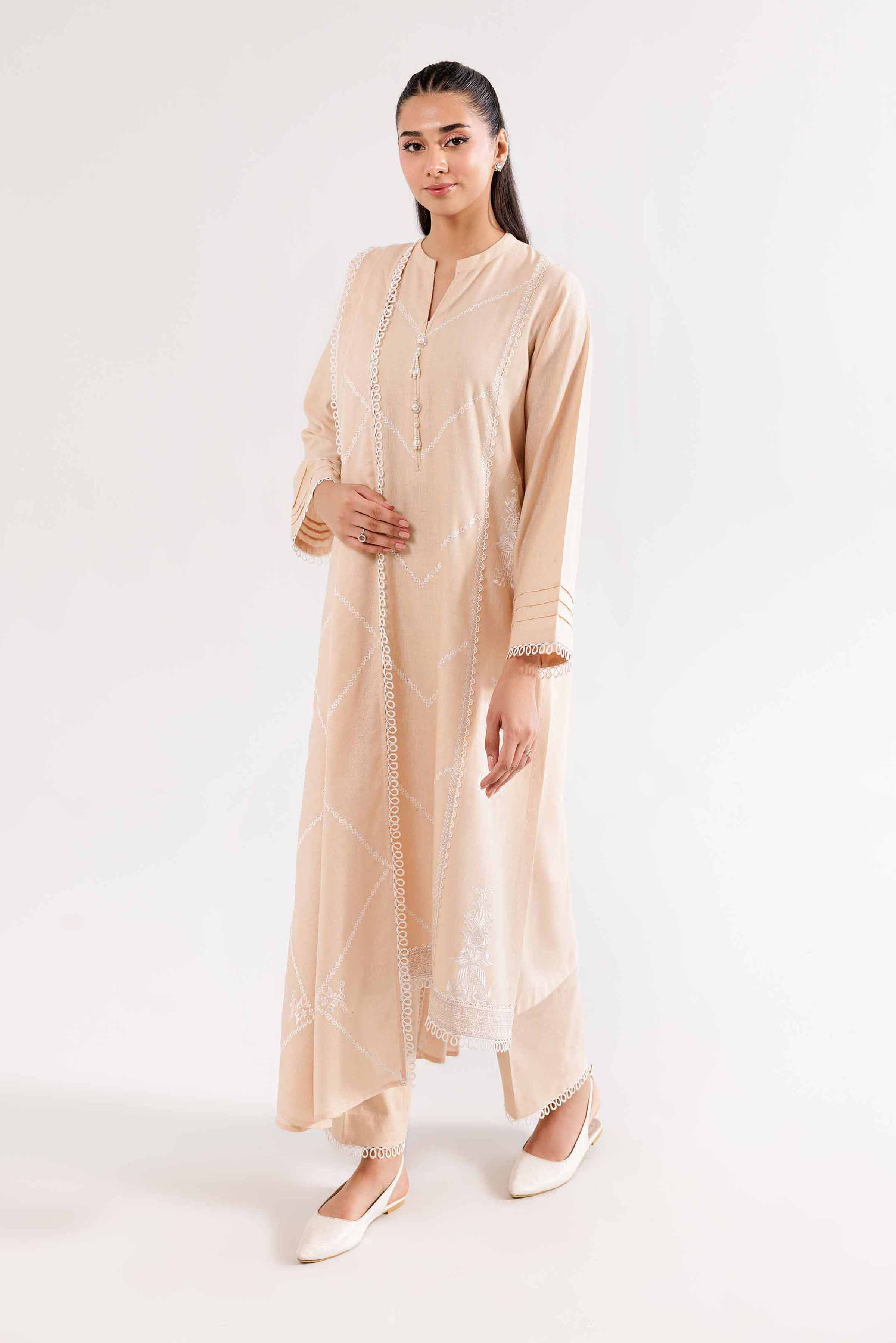 3 Piece - Embroidered Suit - PW24-339