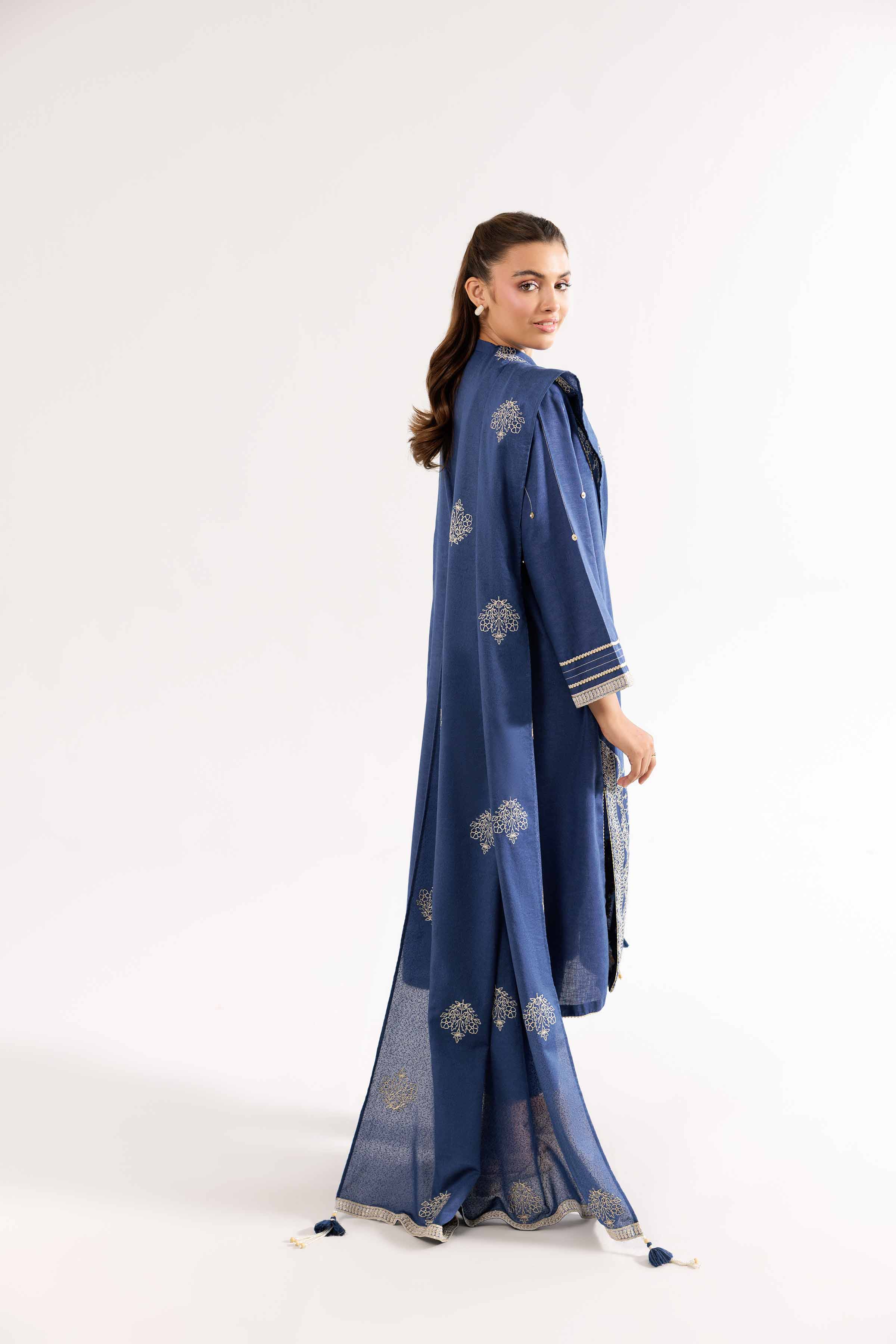 3 Piece - Embroidered Suit - PW24-341