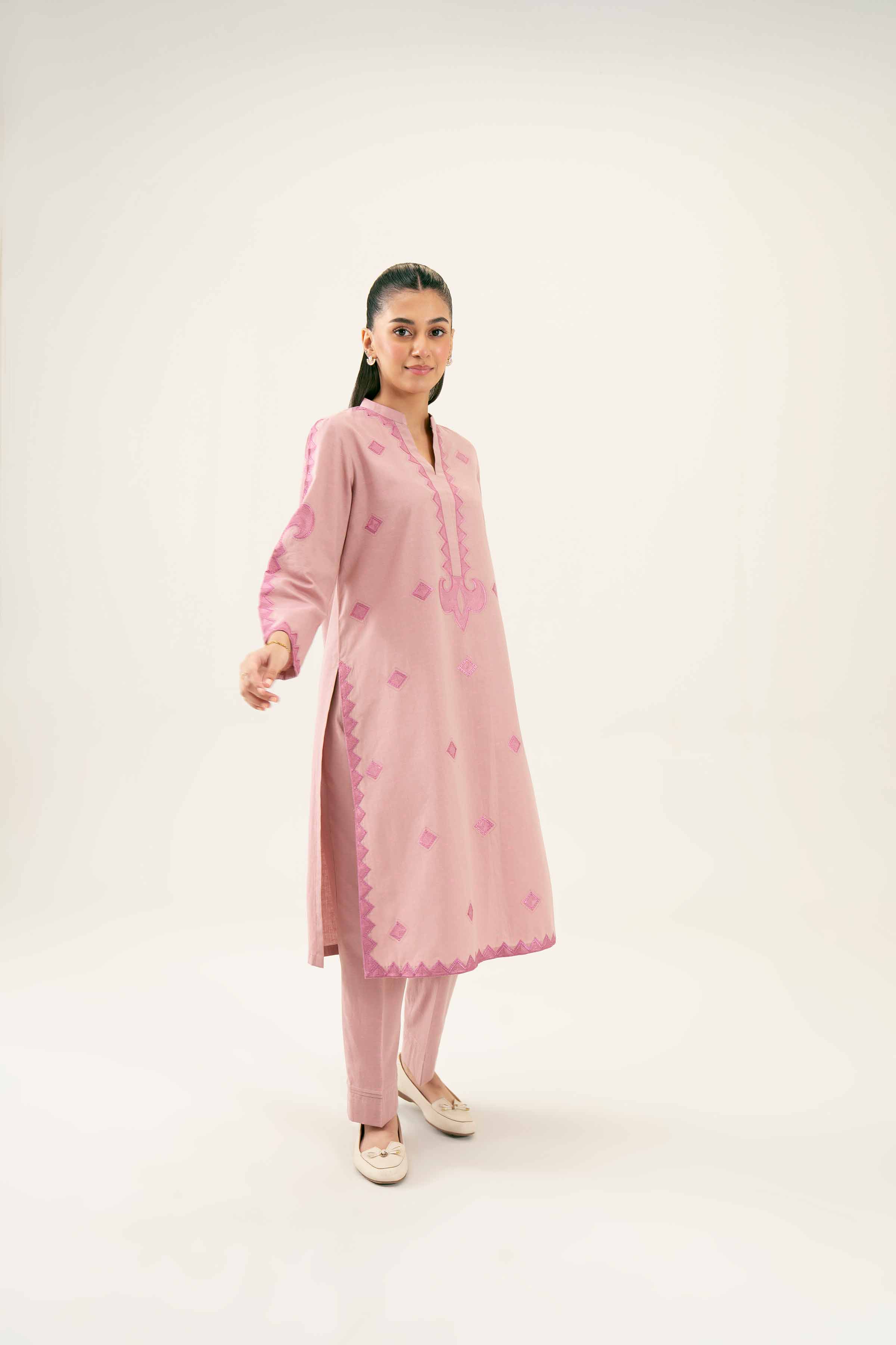 2 Piece - Embroidered Suit - PW24-36