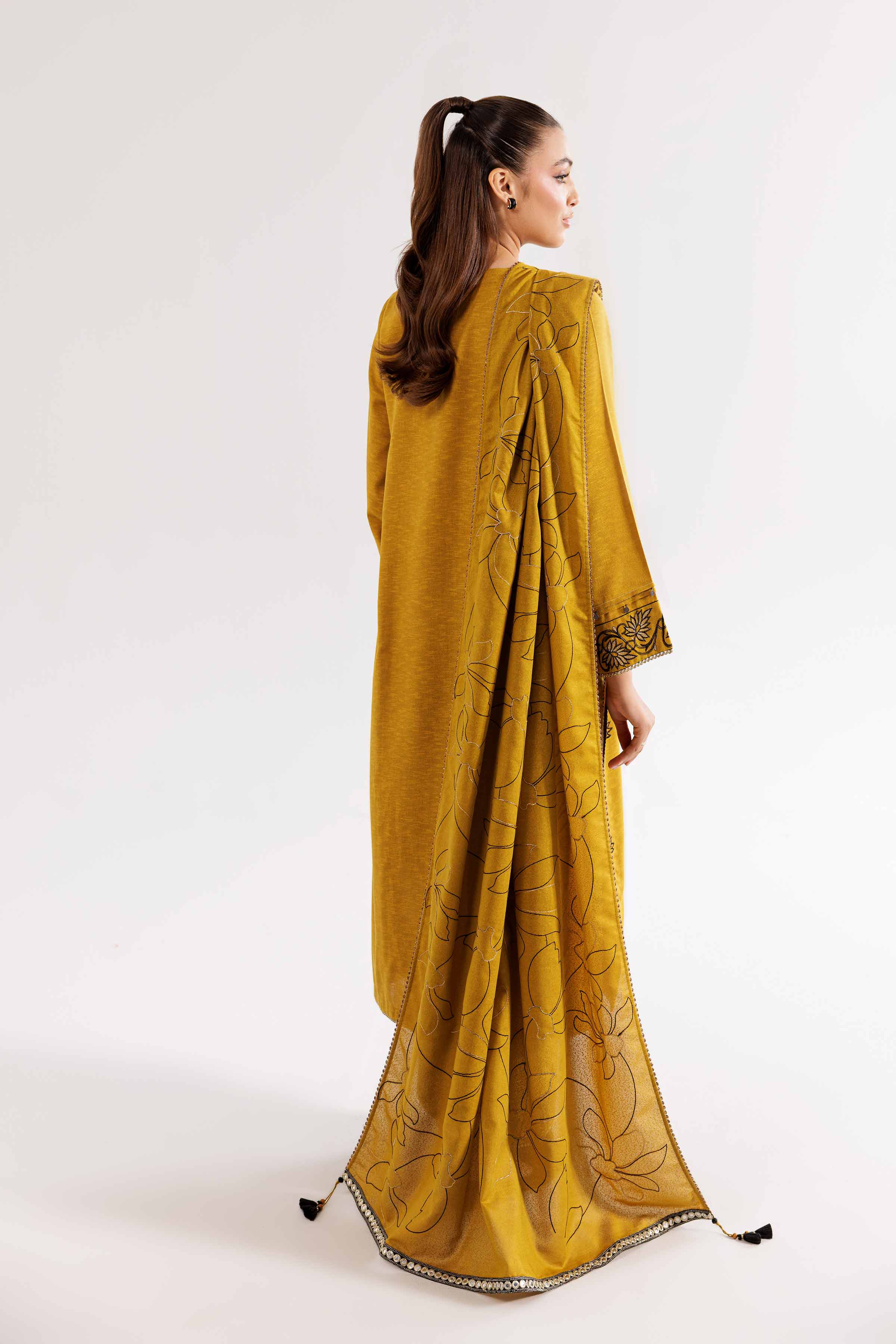 3 Piece - Embroidered Suit - PW24-363