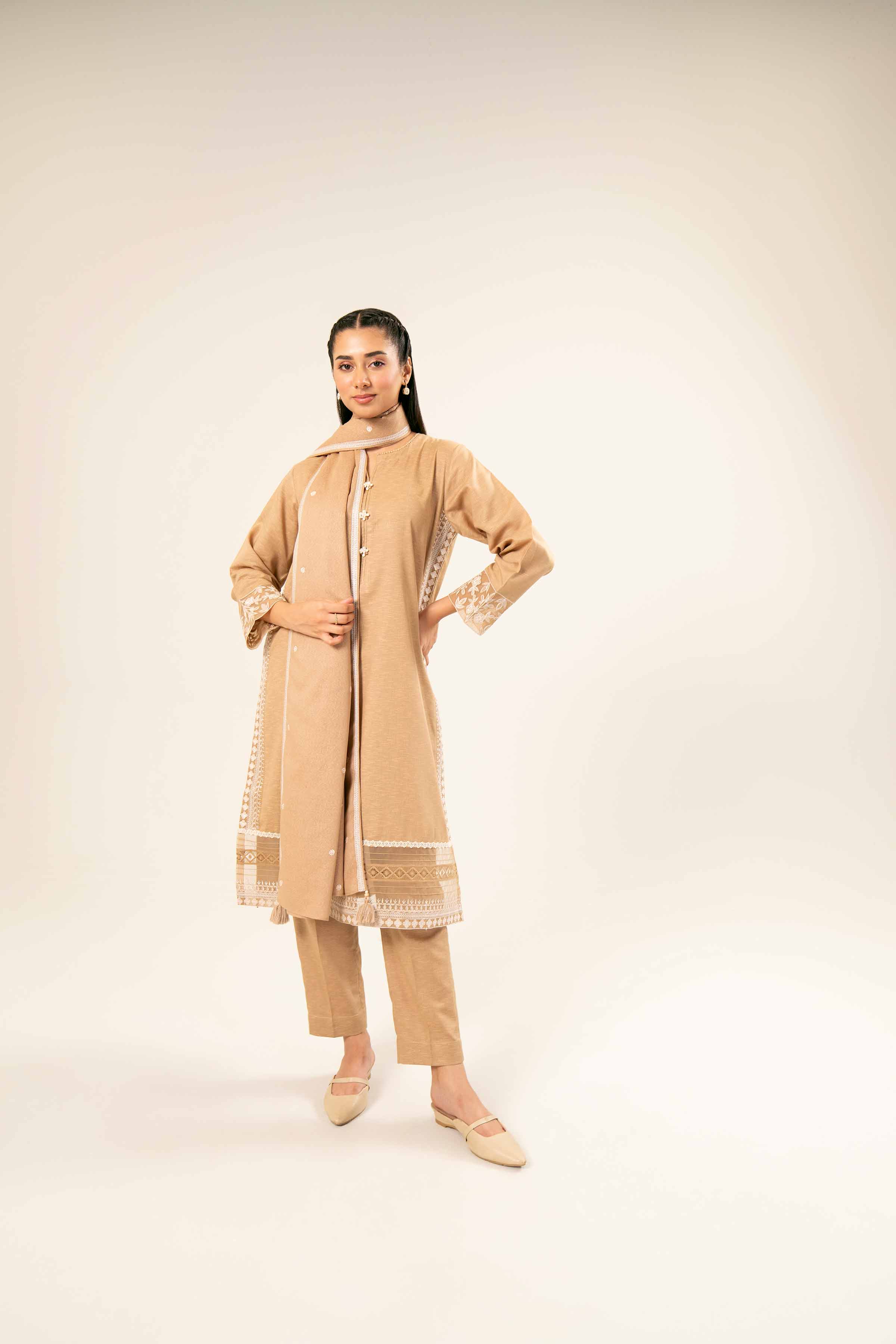 3 piece - Embroidered Suit - PW24-395