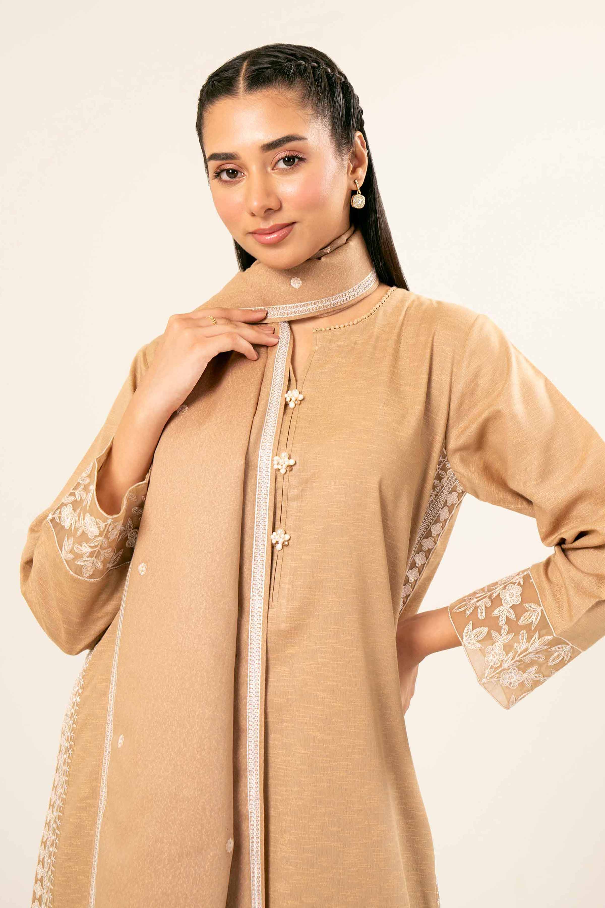 3 piece - Embroidered Suit - PW24-395