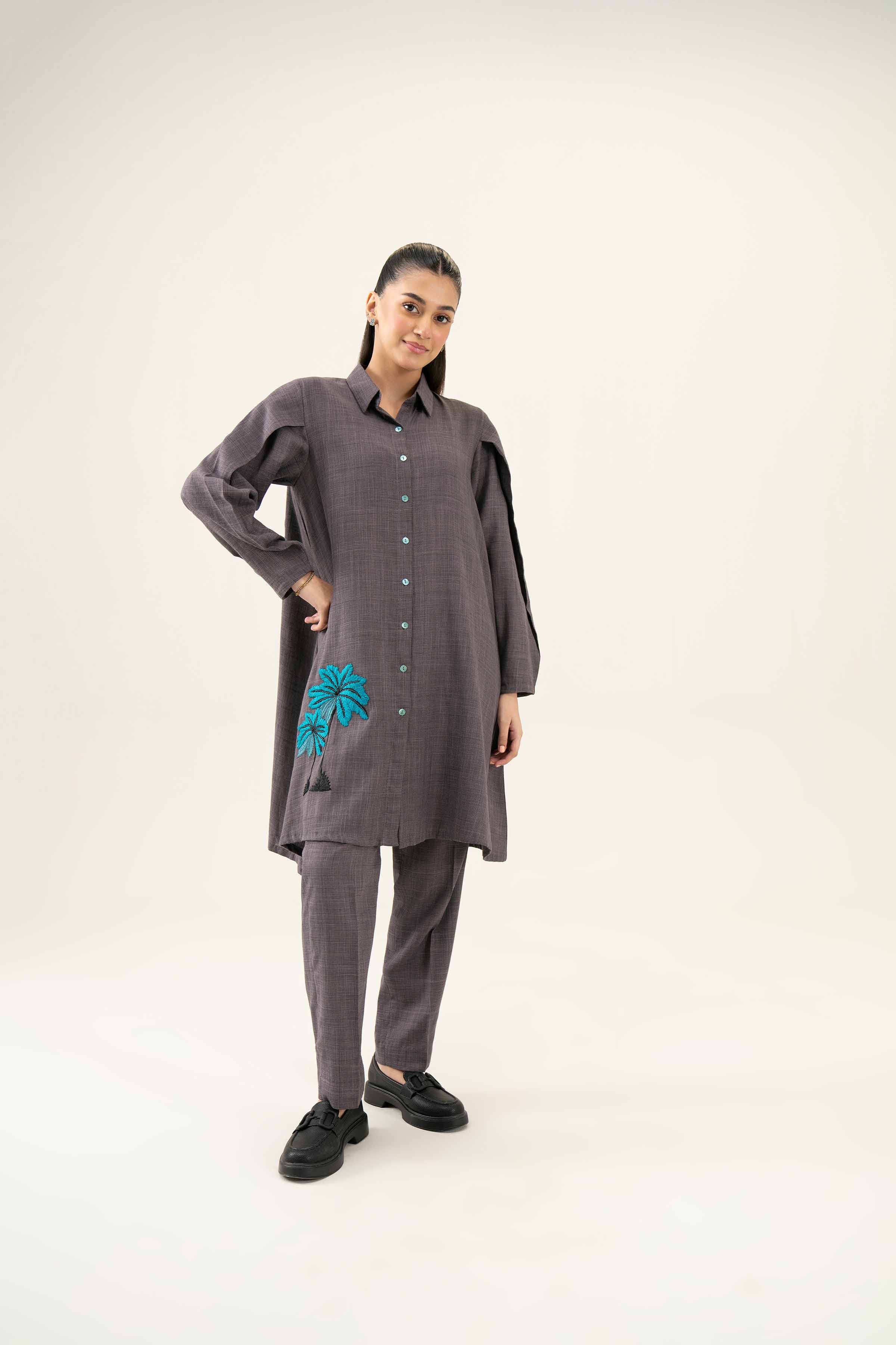 2 Piece - Embroidered Suit - PW24-40