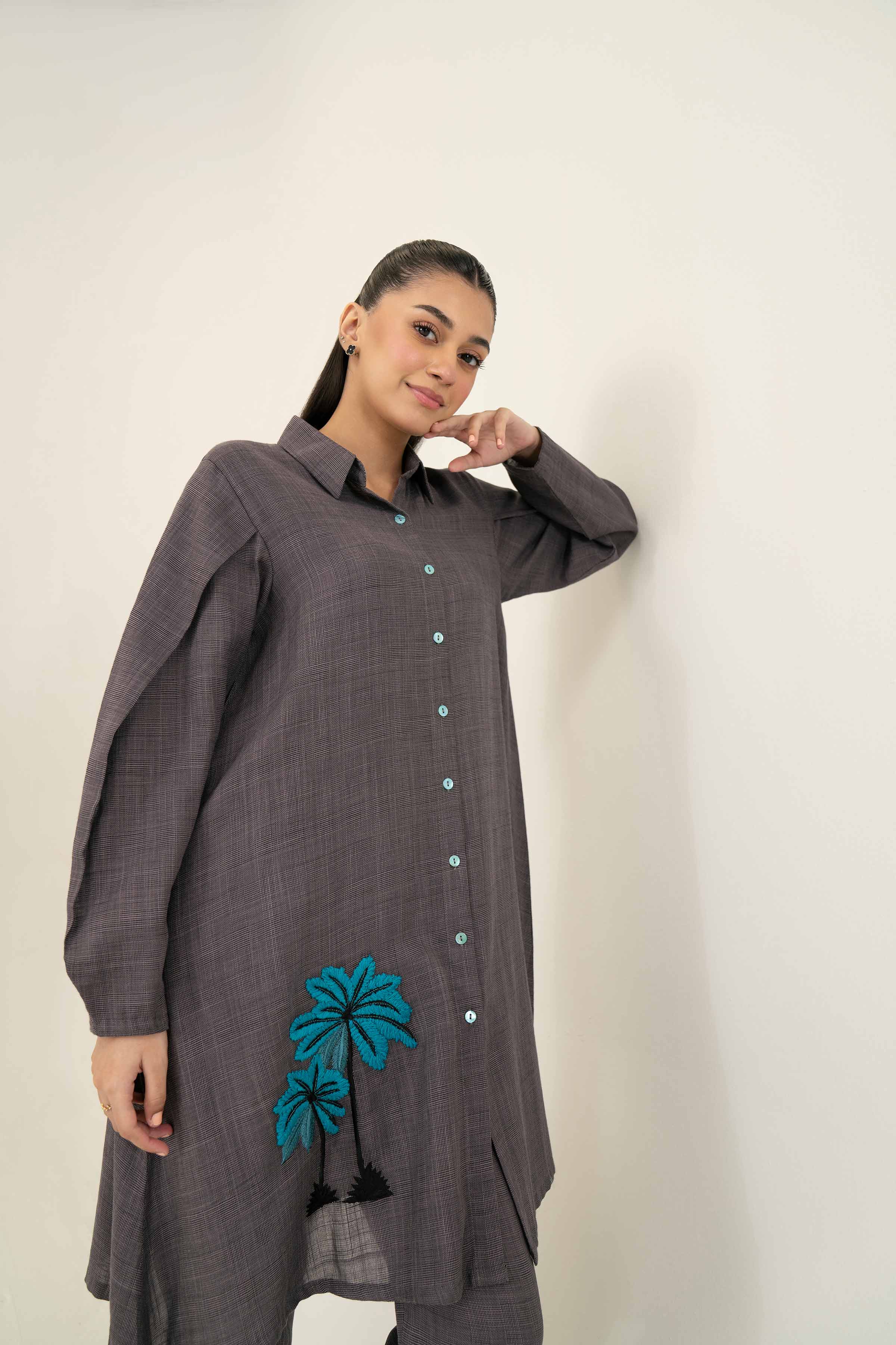 2 Piece - Embroidered Suit - PW24-40