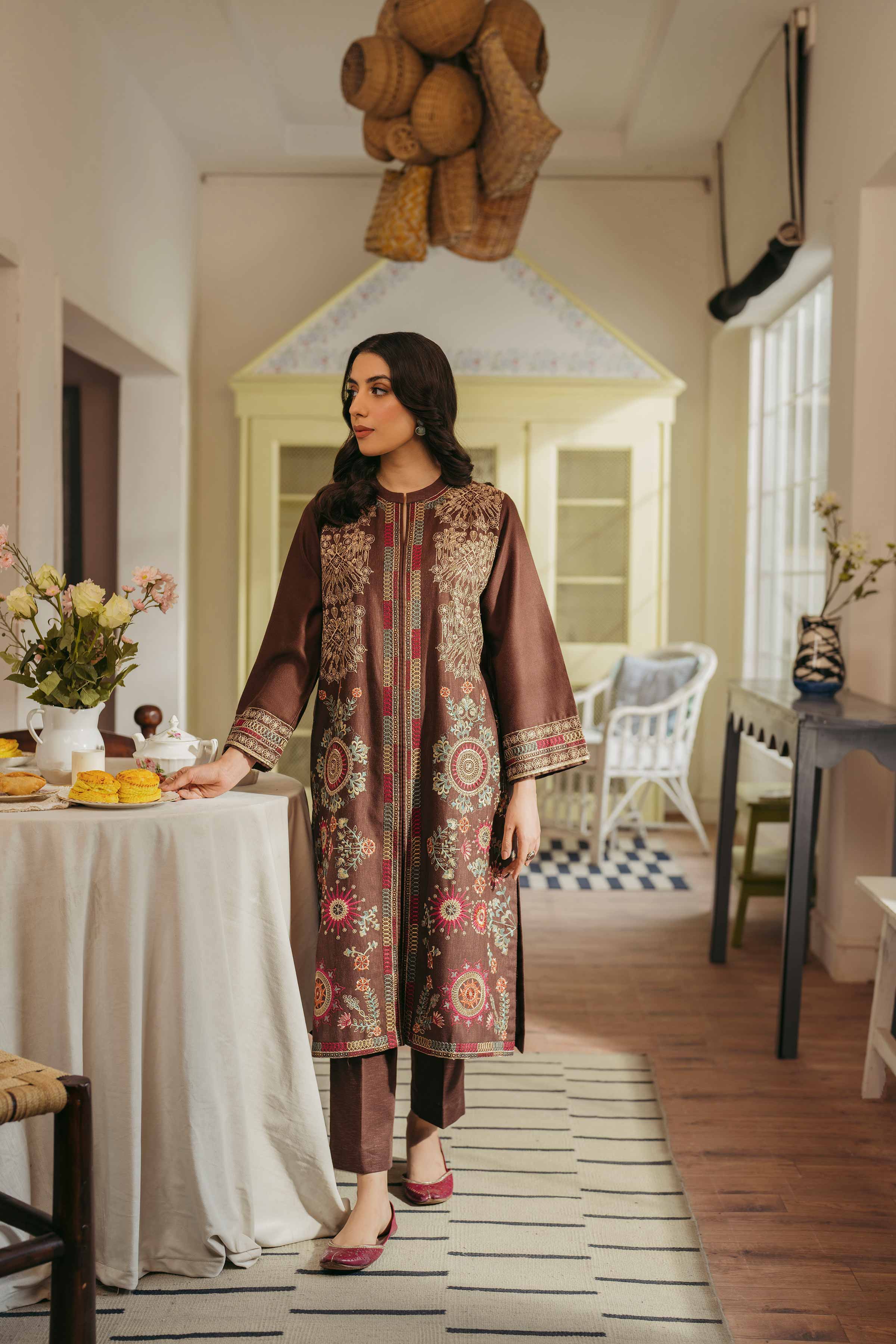 2 Piece - Embroidered Suit - PW24-42