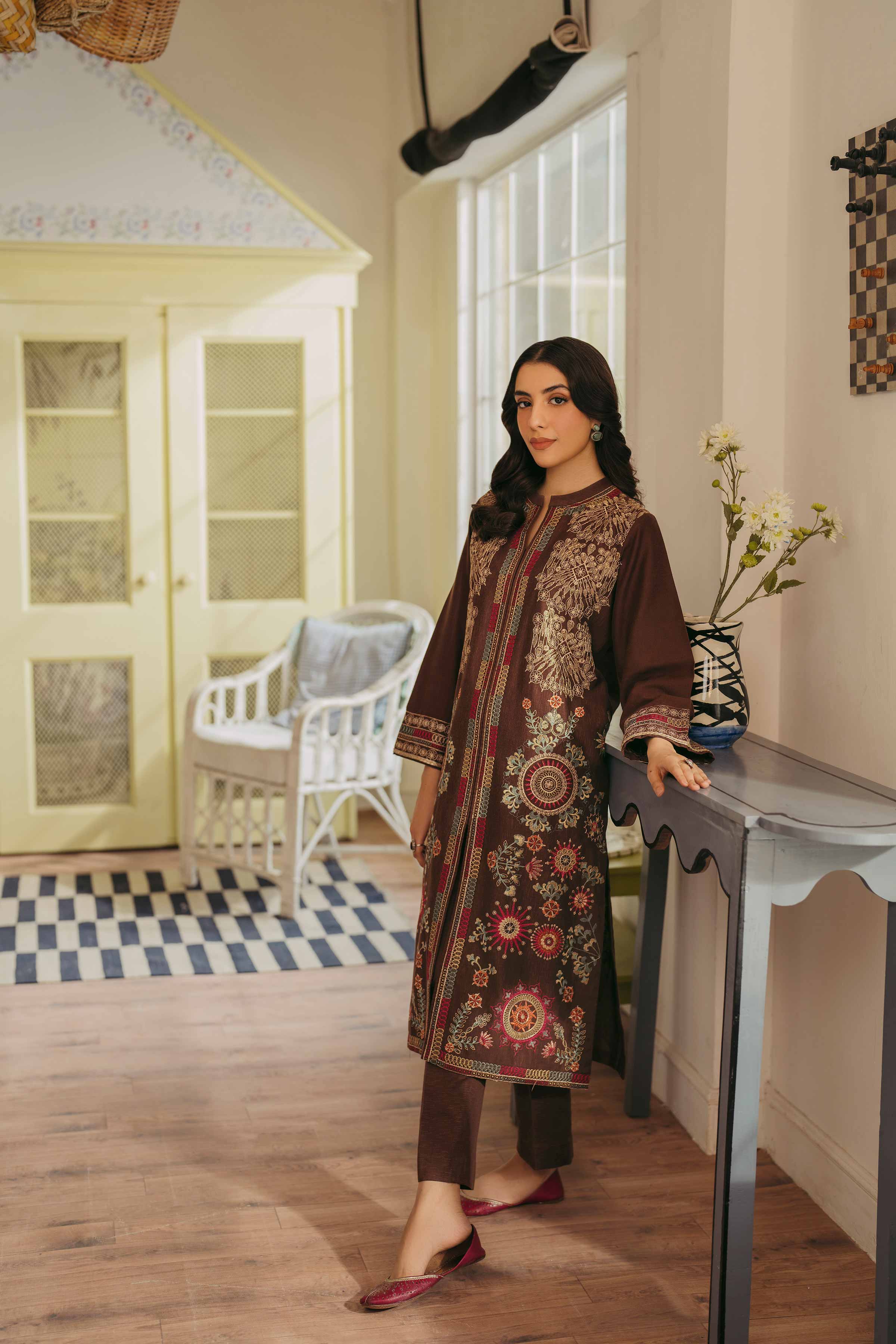2 Piece - Embroidered Suit - PW24-42