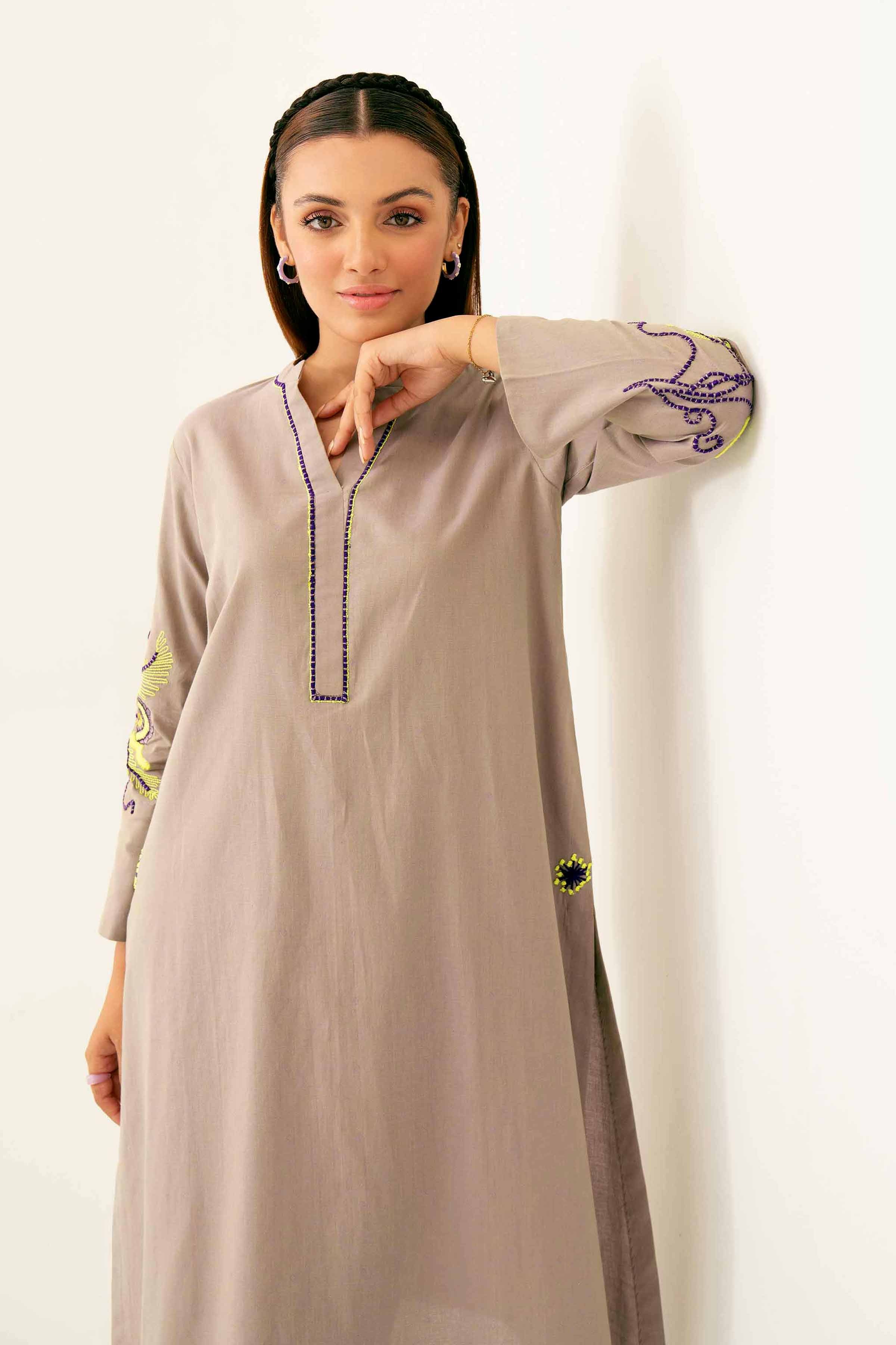 2 Piece - Embroidered Suit - PW24-46