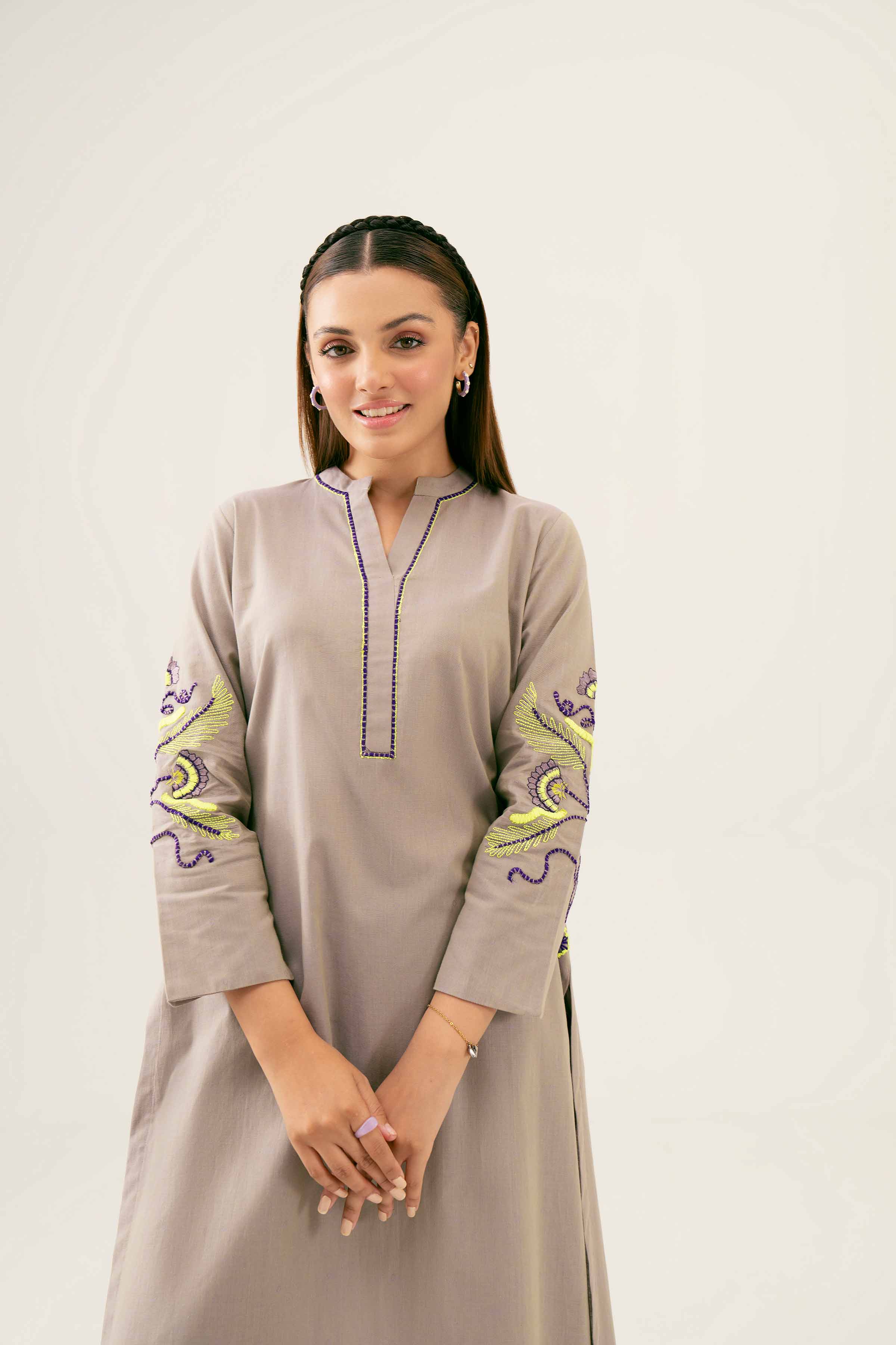 2 Piece - Embroidered Suit - PW24-46