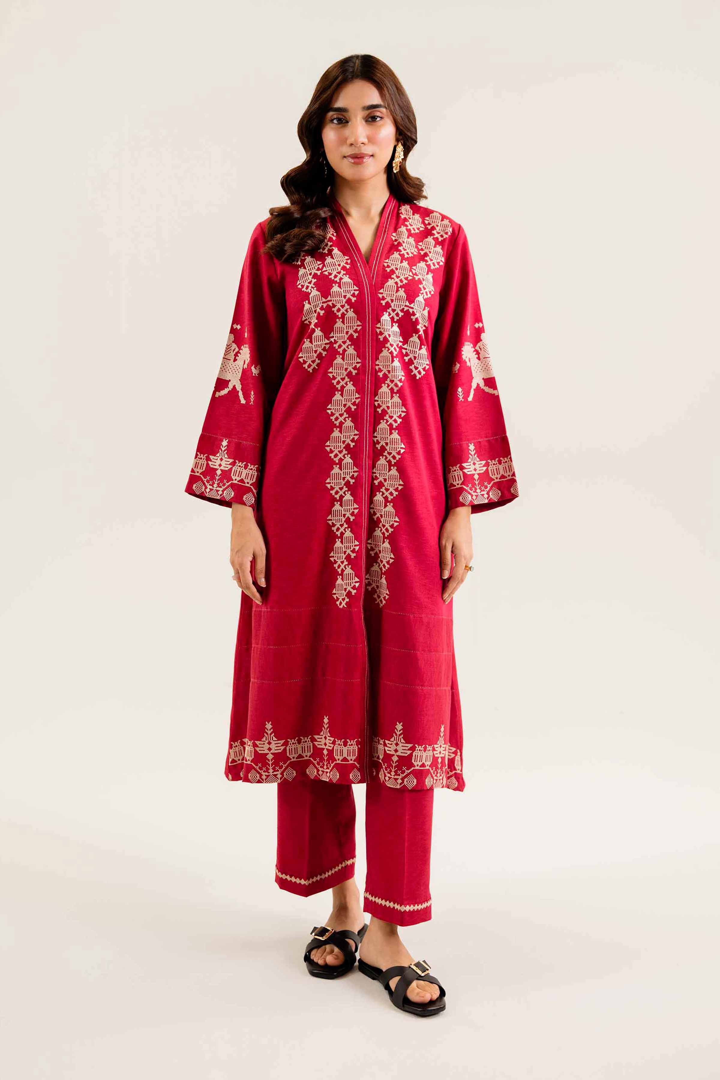 2 Piece - Embroidered Suit - PW24-47