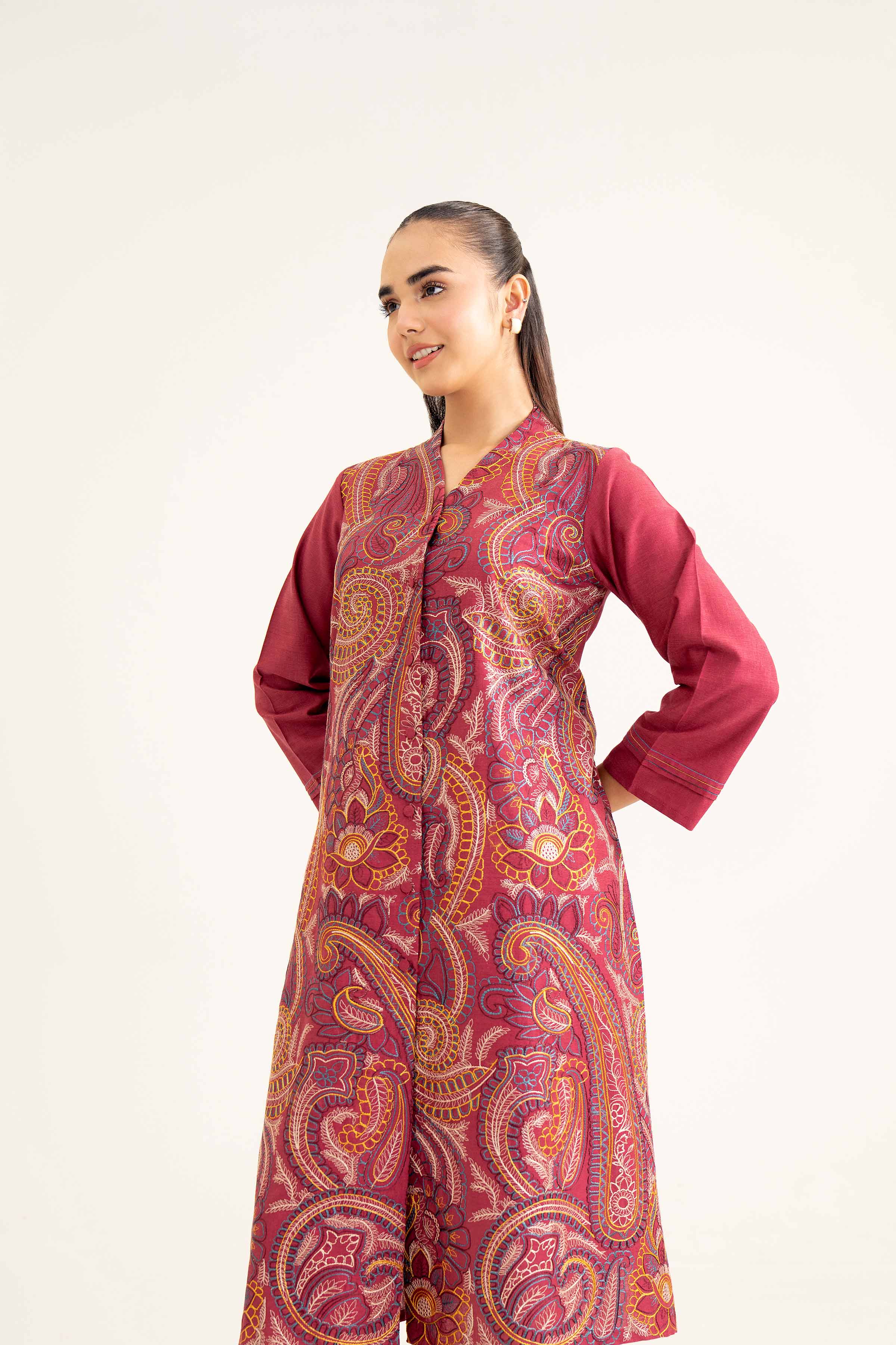 2 Piece - Embroidered Suit - PW24-48
