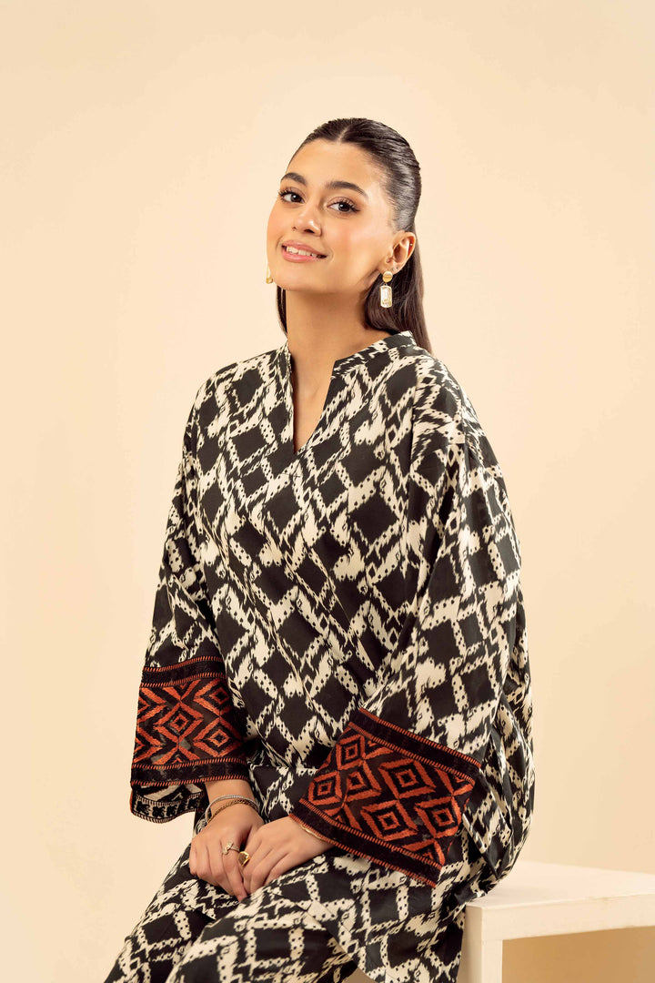 2 Piece - Printed Embroidered Suit - PW25-01 for Women - Pret Collection | Nishat | Shop Online